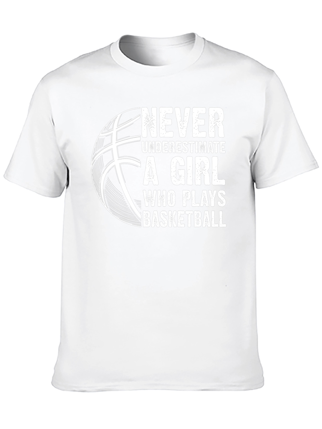 Never Underestimate A Girl Who Plays Basketball T-Shirt
