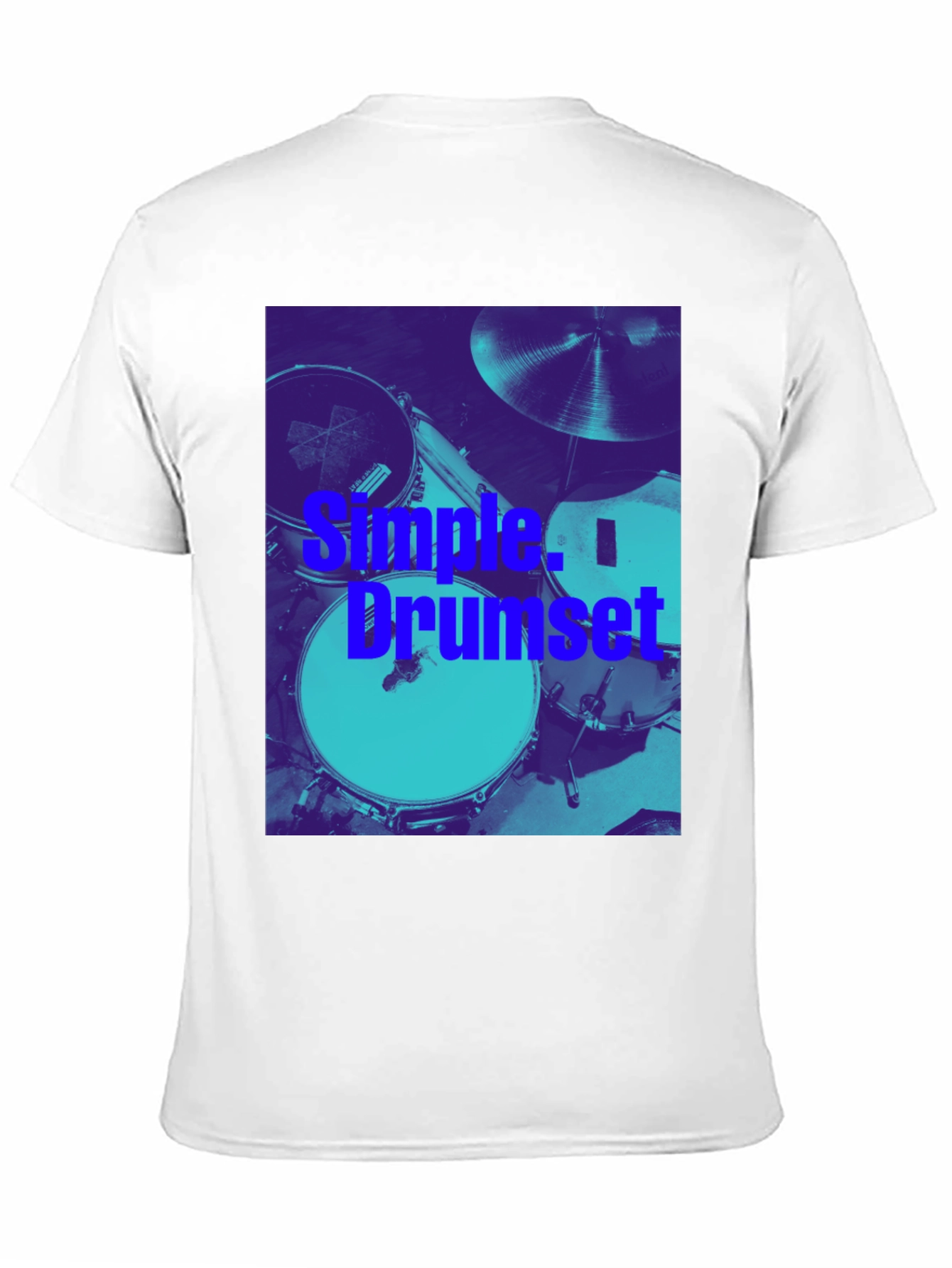 Simple Drumset Graphic Tee - Musicians Style
