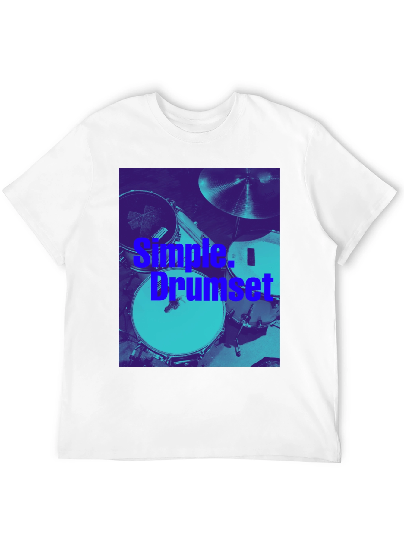 Simple Drumset Graphic Tee - Musicians Style