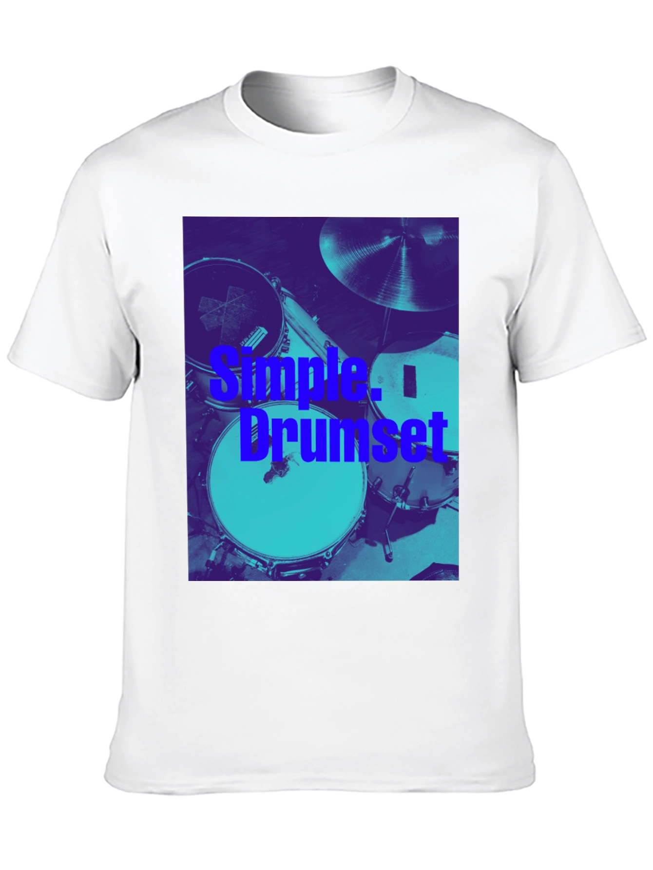 Simple Drumset Graphic Tee - Musicians Style