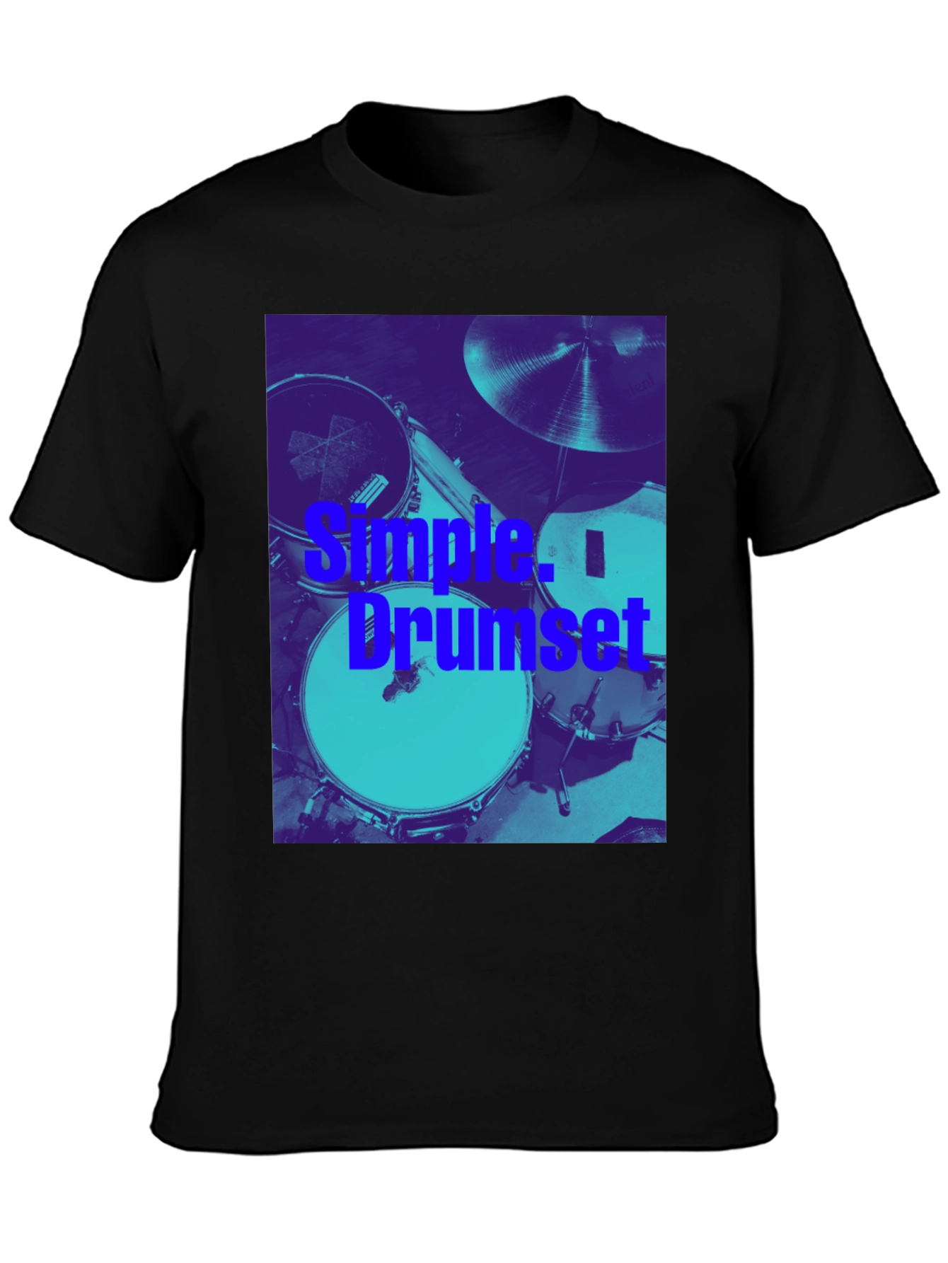 Simple Drumset Graphic Tee - Musicians Style