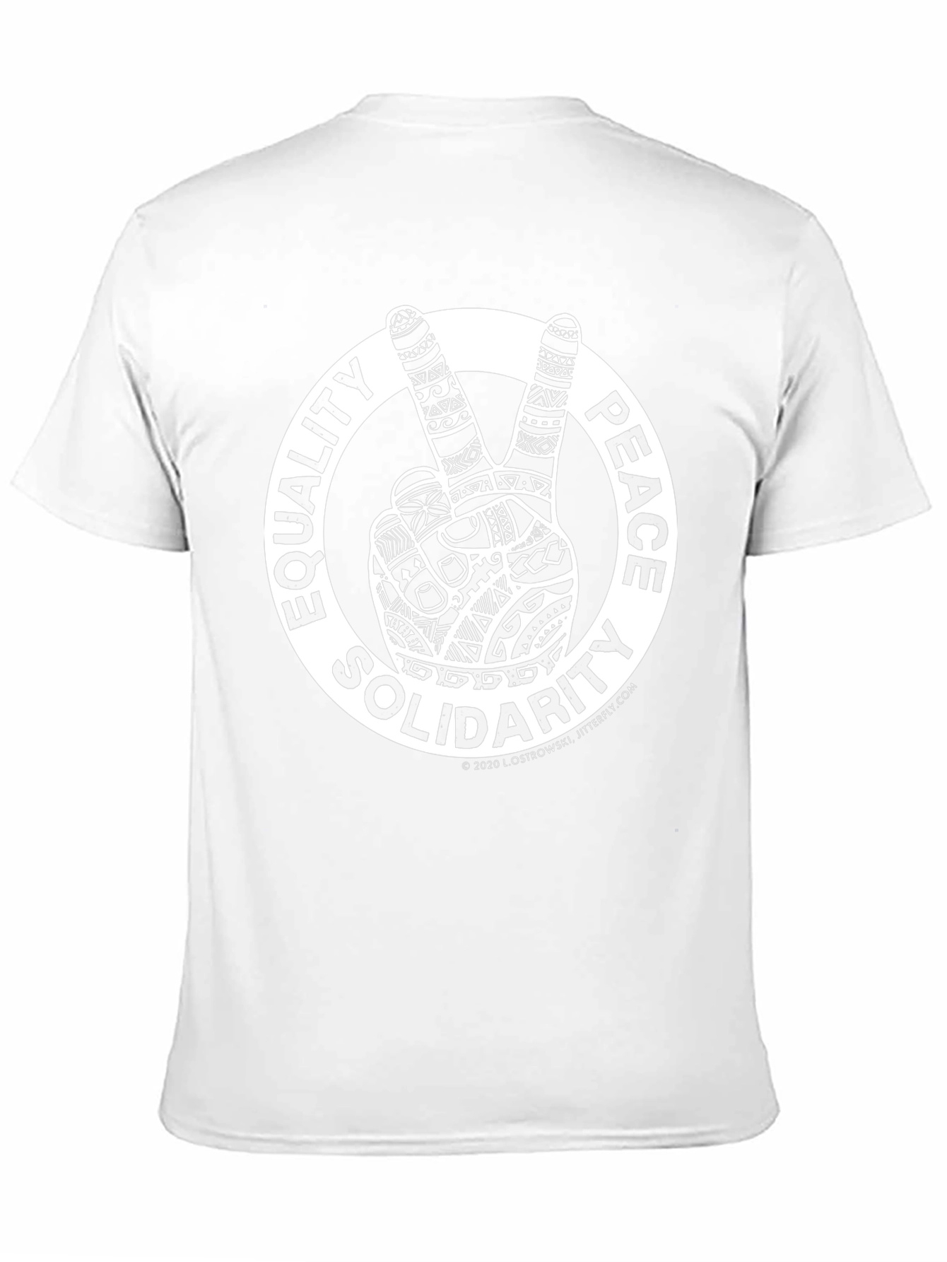 Equality Peace Solidarity T-Shirt - Black