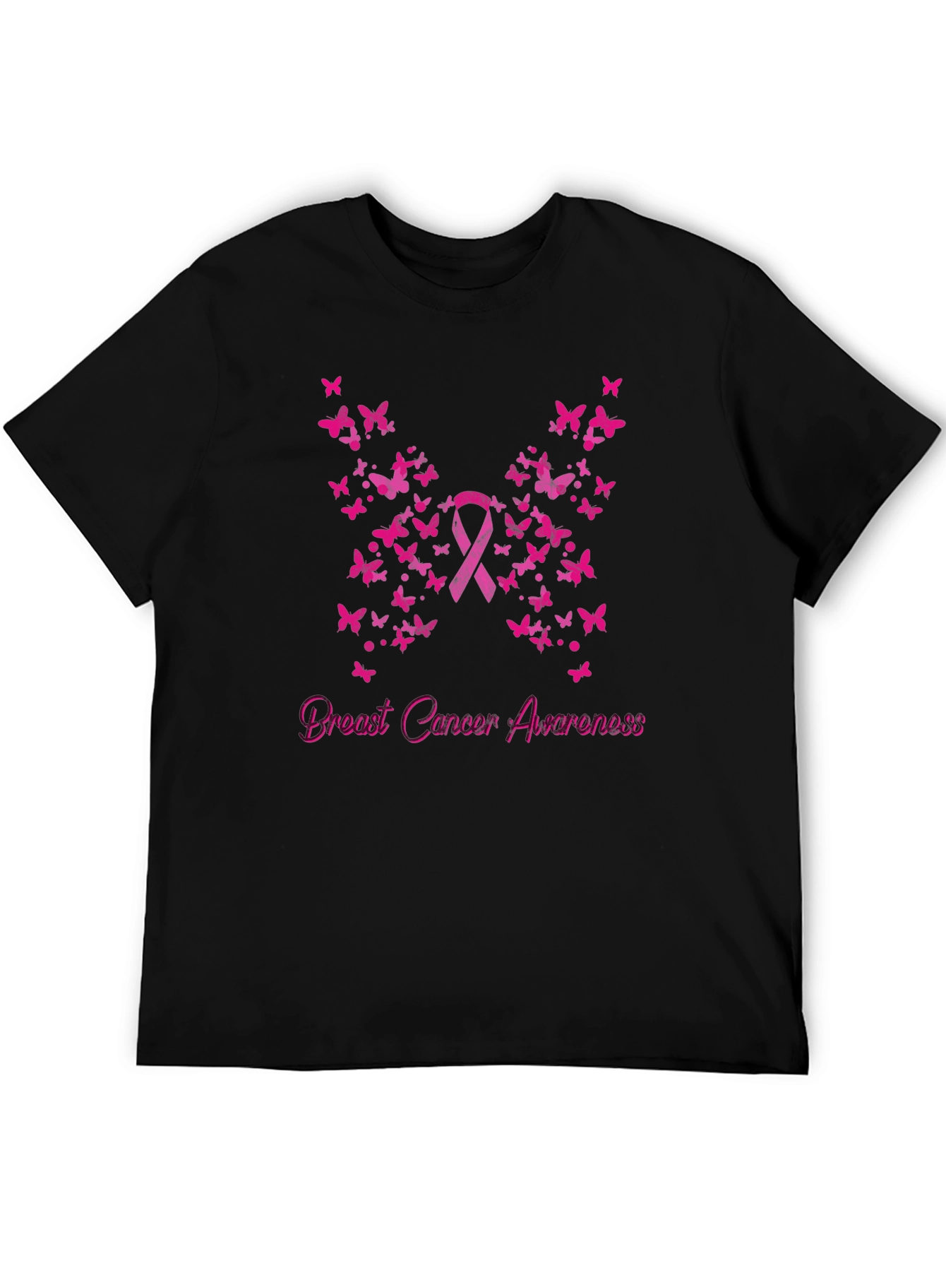 Breast Cancer Awareness Butterfly Ribbon T-Shirt
