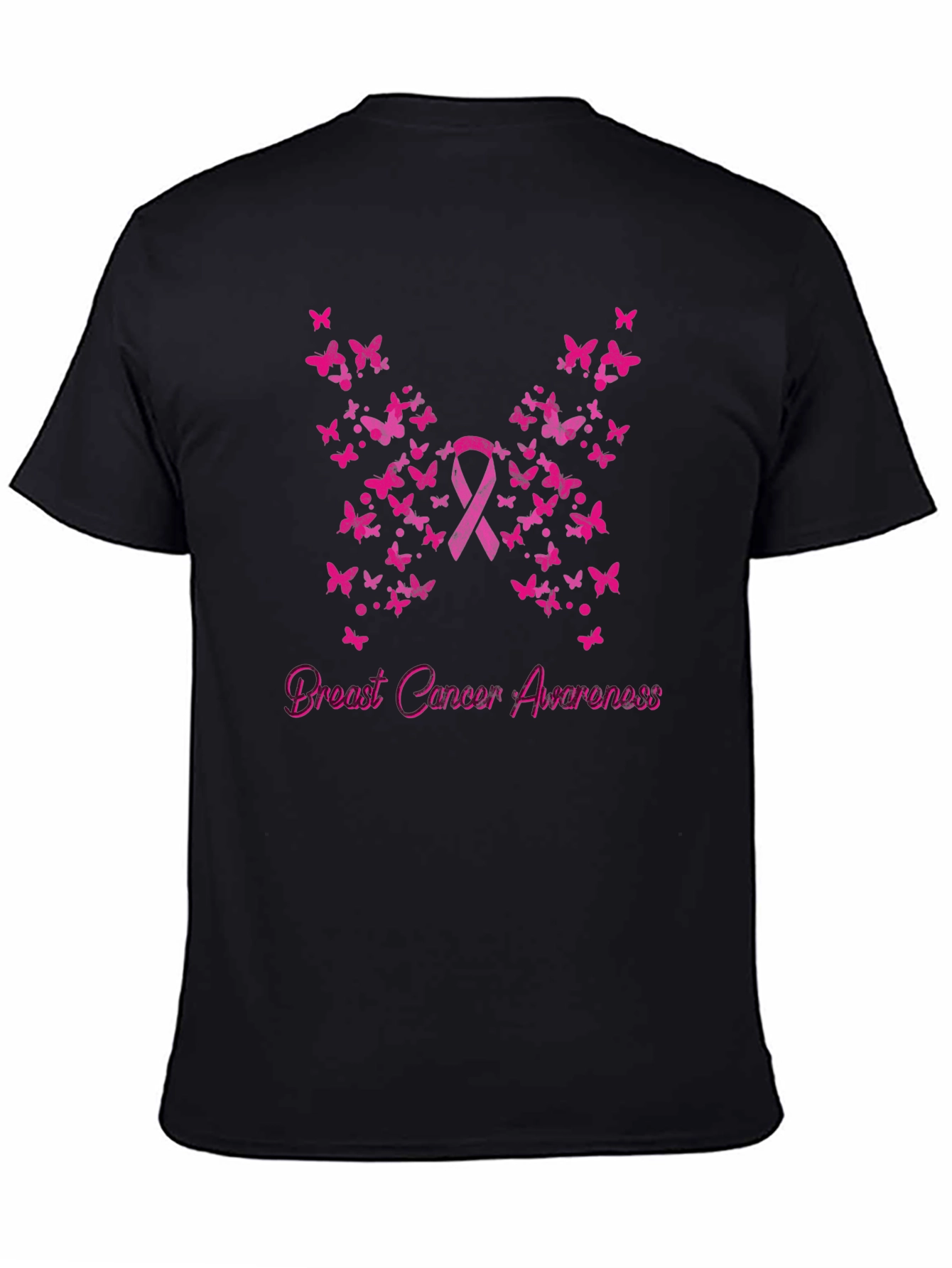 Breast Cancer Awareness Butterfly Ribbon T-Shirt