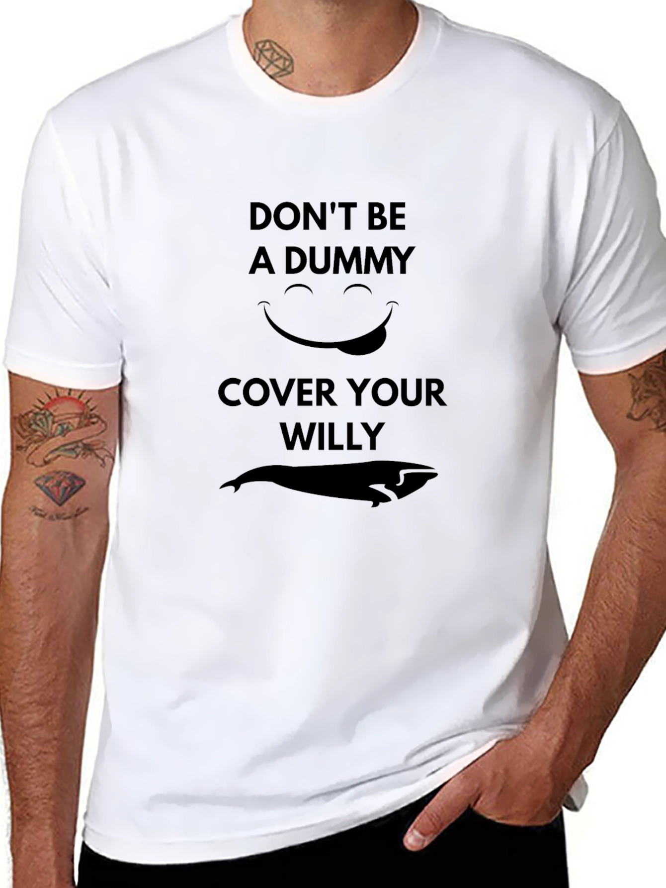Humorous Dont Be A Dummy Graphic Tee
