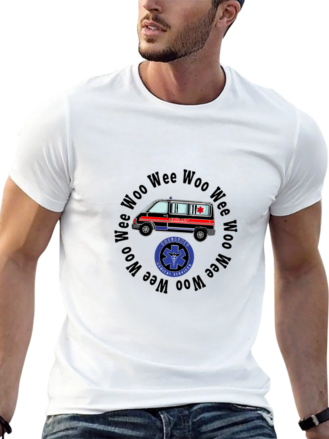 Emergency Medical Ambulance T-Shirt - Woo Wee Woo Design