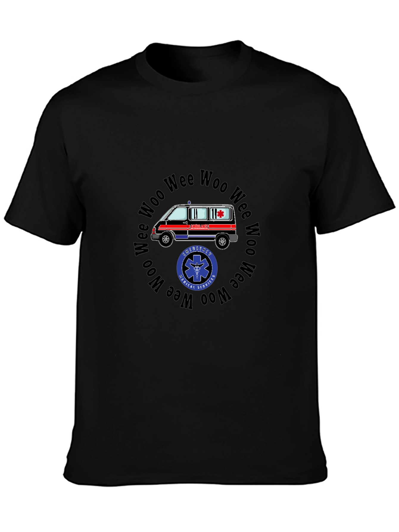 Emergency Medical Ambulance T-Shirt - Woo Wee Woo Design