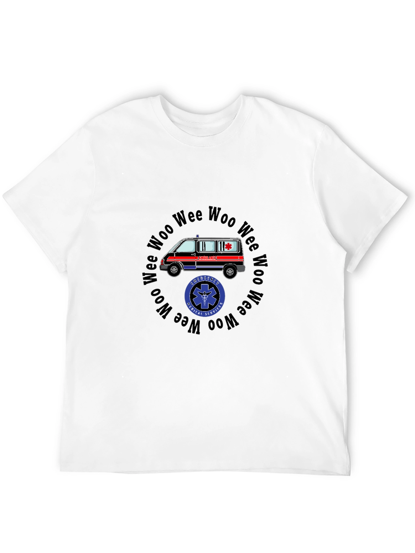 Emergency Medical Ambulance T-Shirt - Woo Wee Woo Design