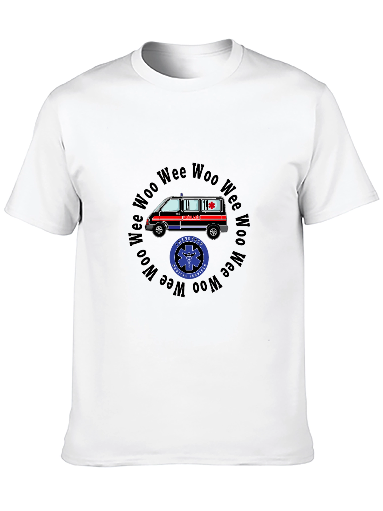 Emergency Medical Ambulance T-Shirt - Woo Wee Woo Design