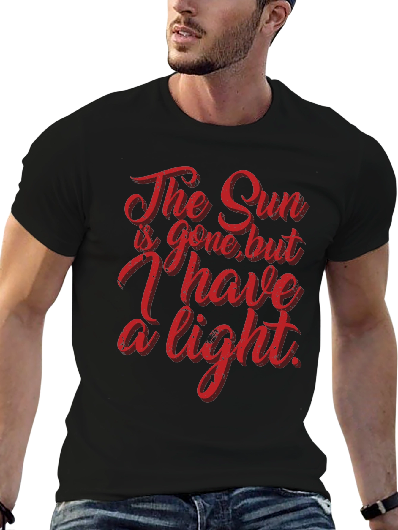 The Sun is Gone T-Shirt - Black Graphic Tee