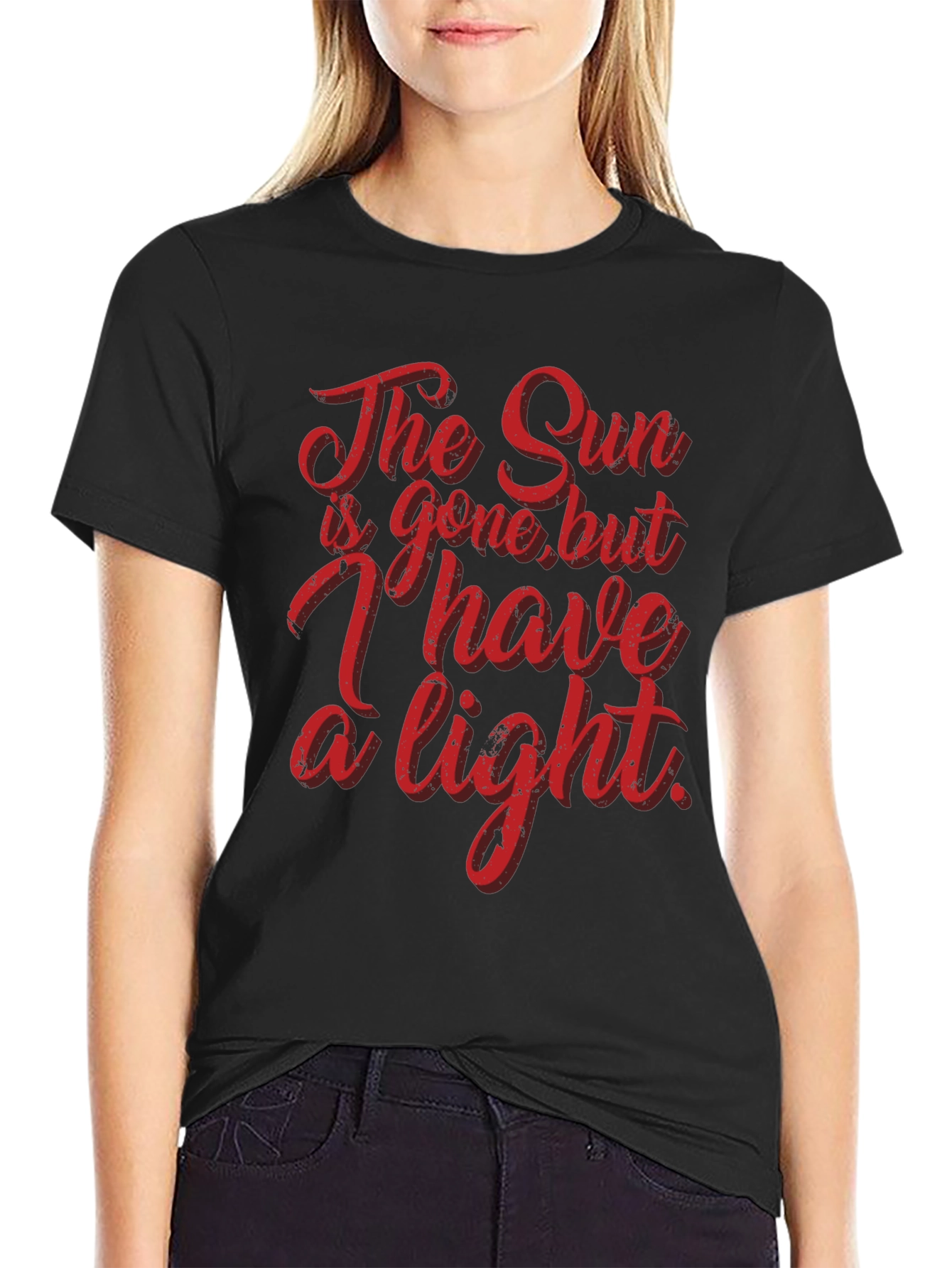 The Sun is Gone T-Shirt - Black Graphic Tee