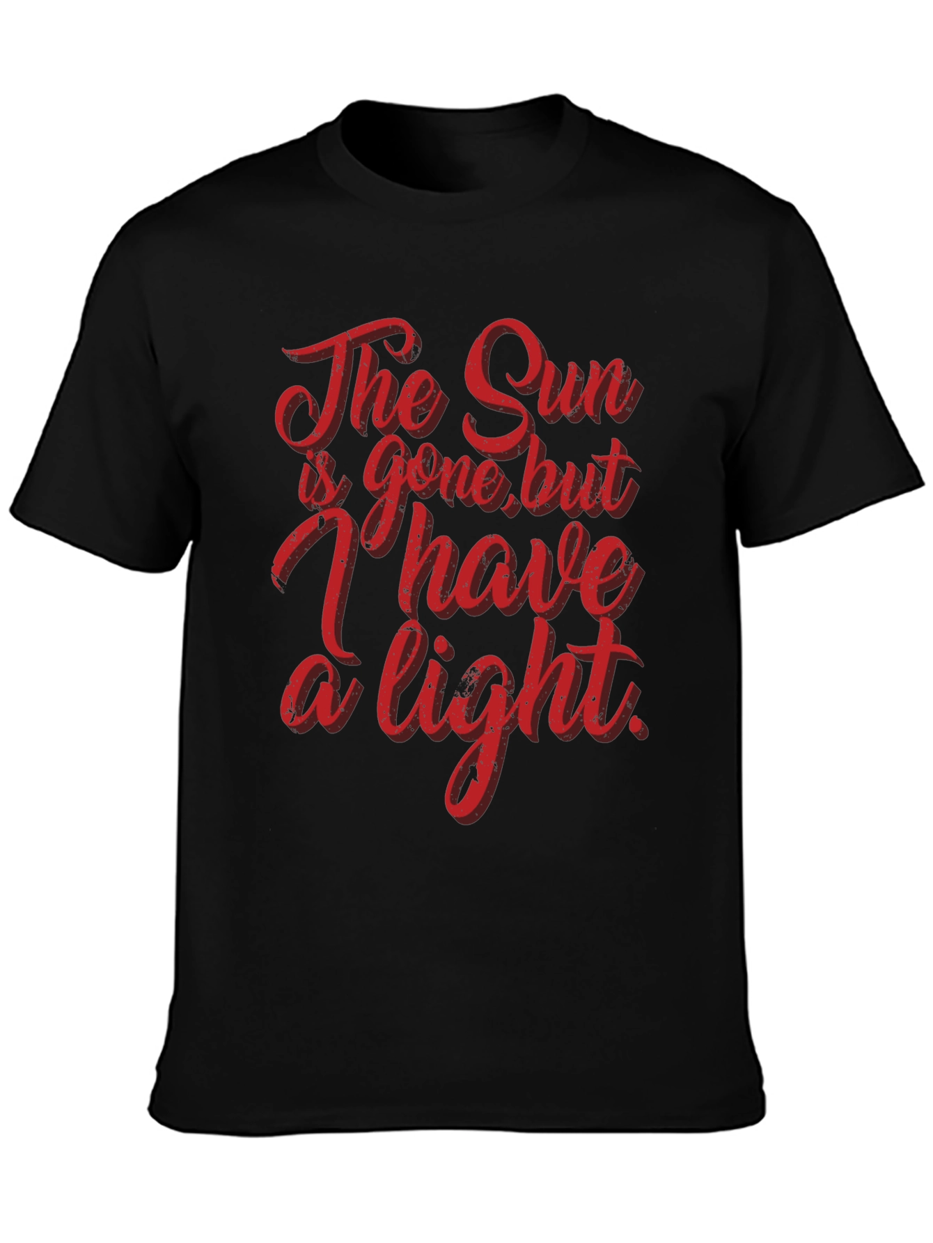 The Sun is Gone T-Shirt - Black Graphic Tee