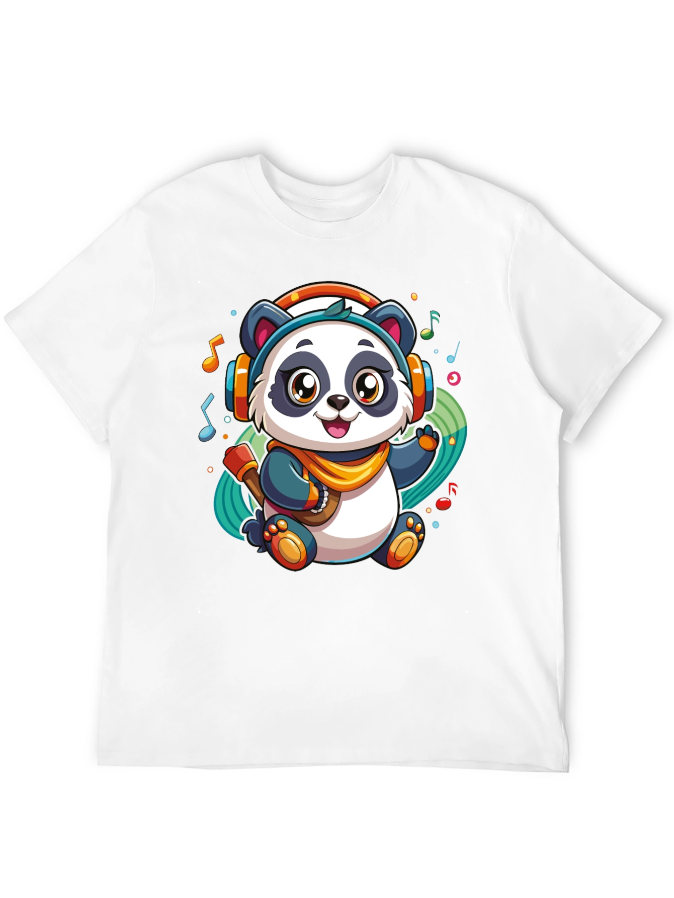 DJ Panda Black T-Shirt - Music Lover Tee
