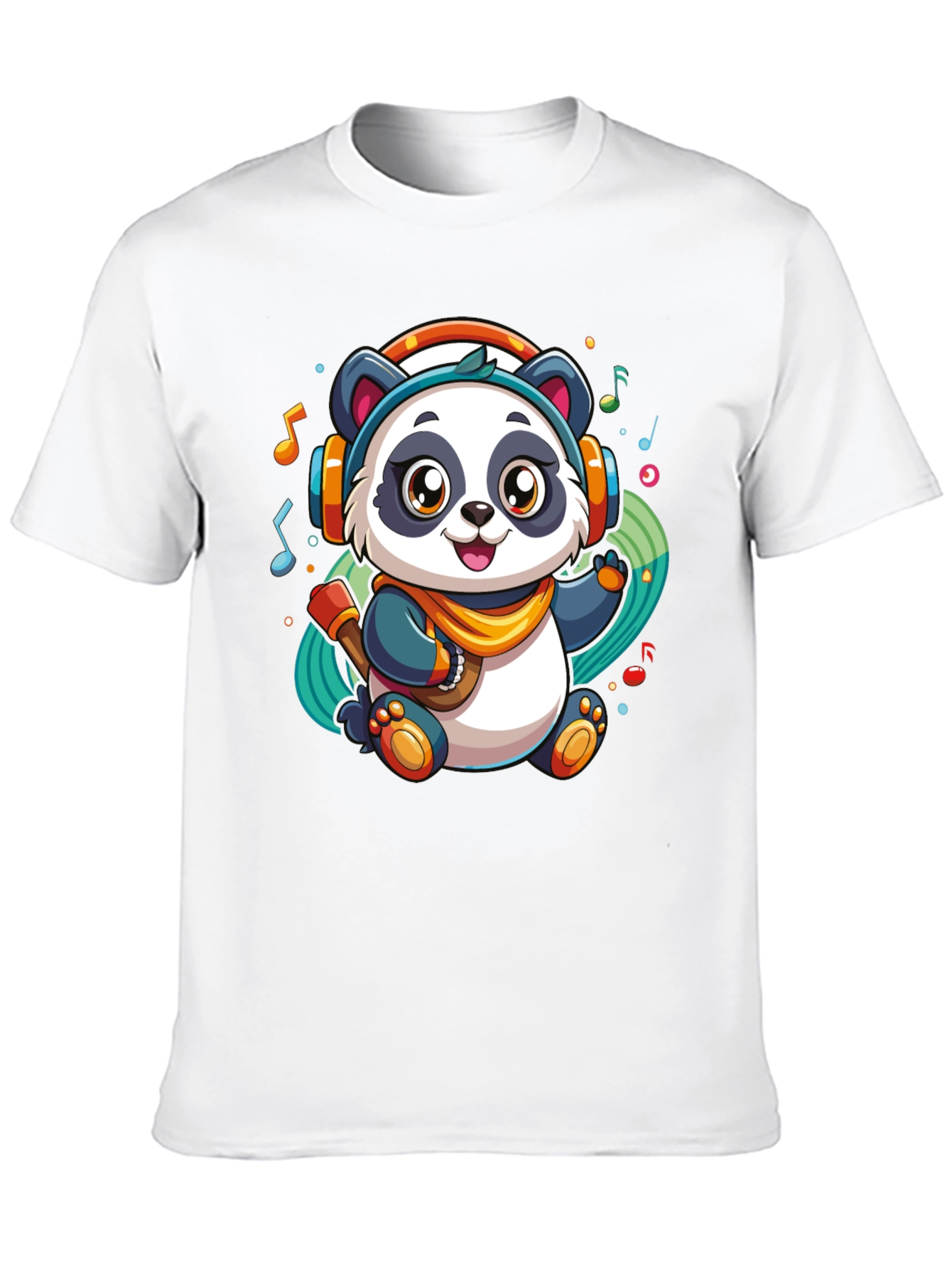 DJ Panda Black T-Shirt - Music Lover Tee