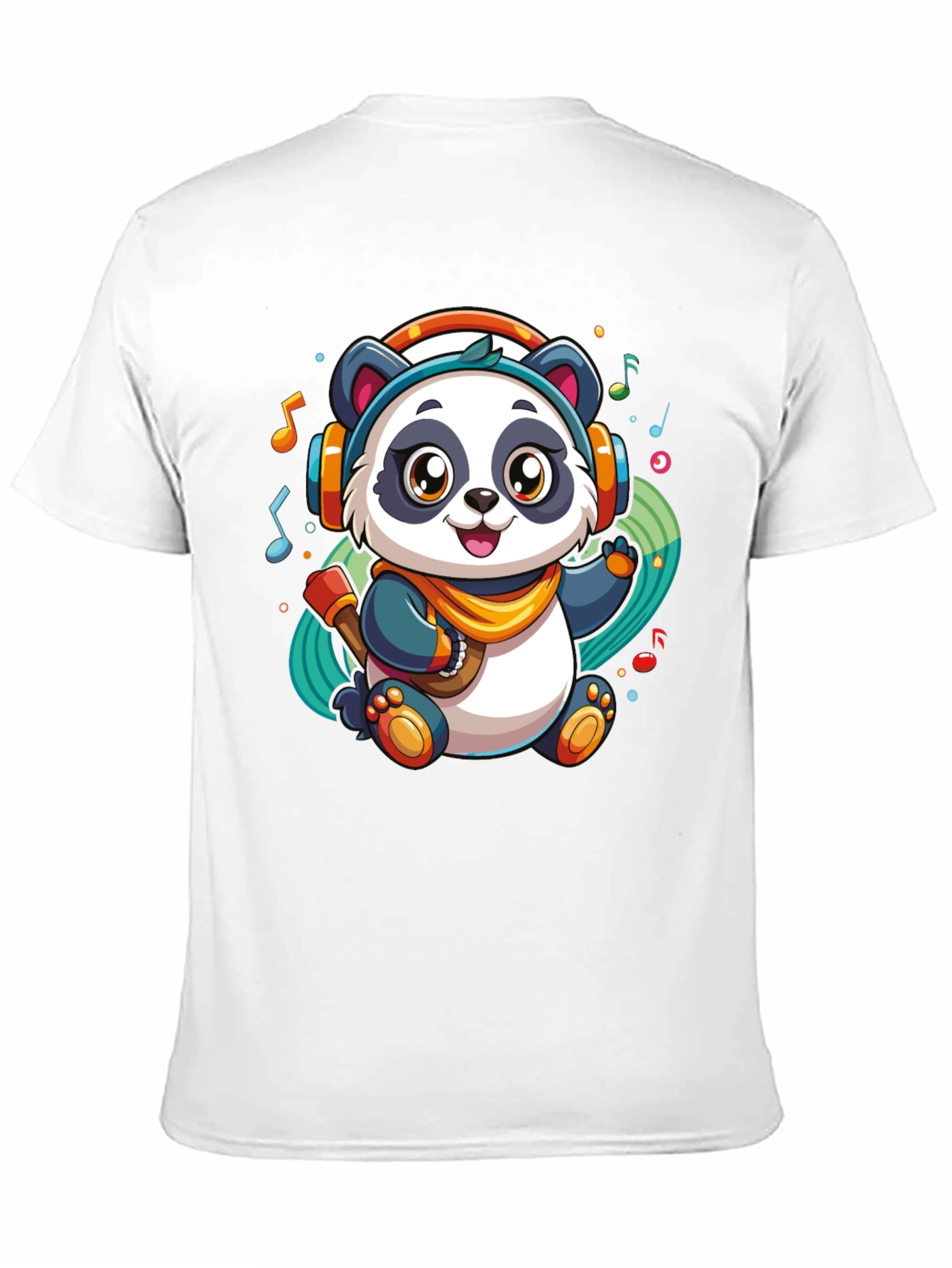 DJ Panda Black T-Shirt - Music Lover Tee