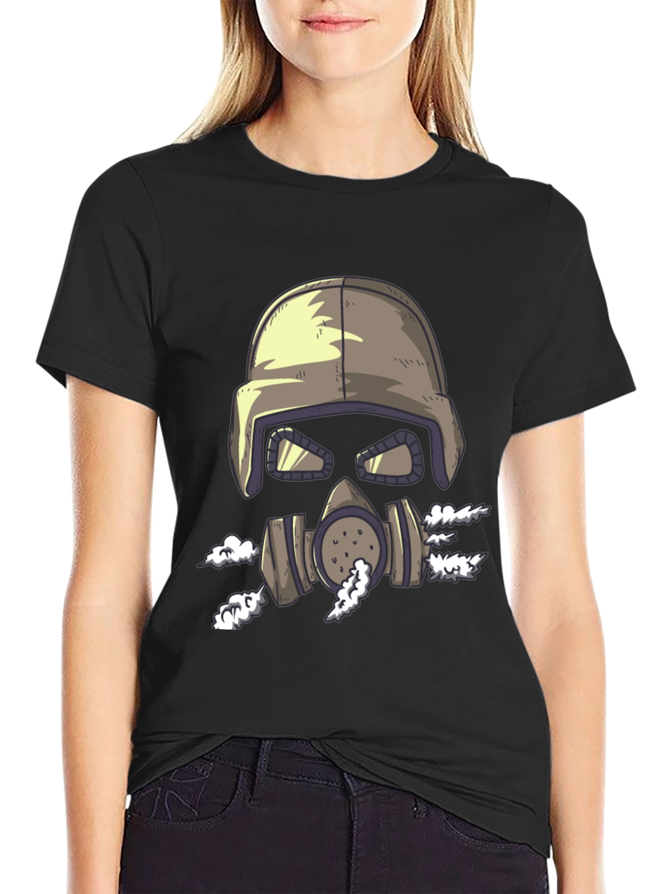 Gas Mask Graphic Tee - Cool Unique Design
