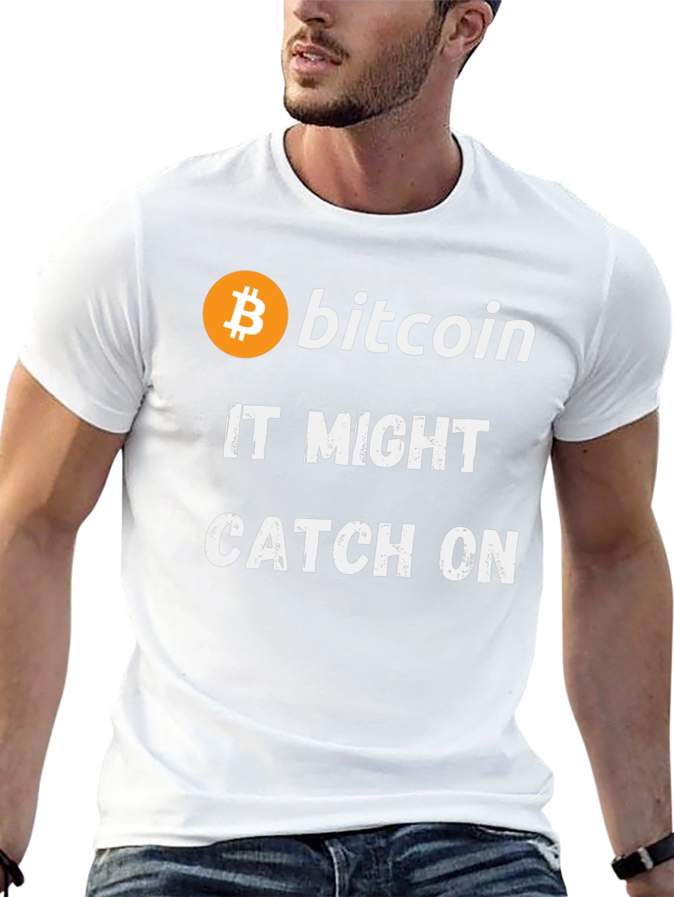 Bitcoin It Might Catch On Black T-Shirt