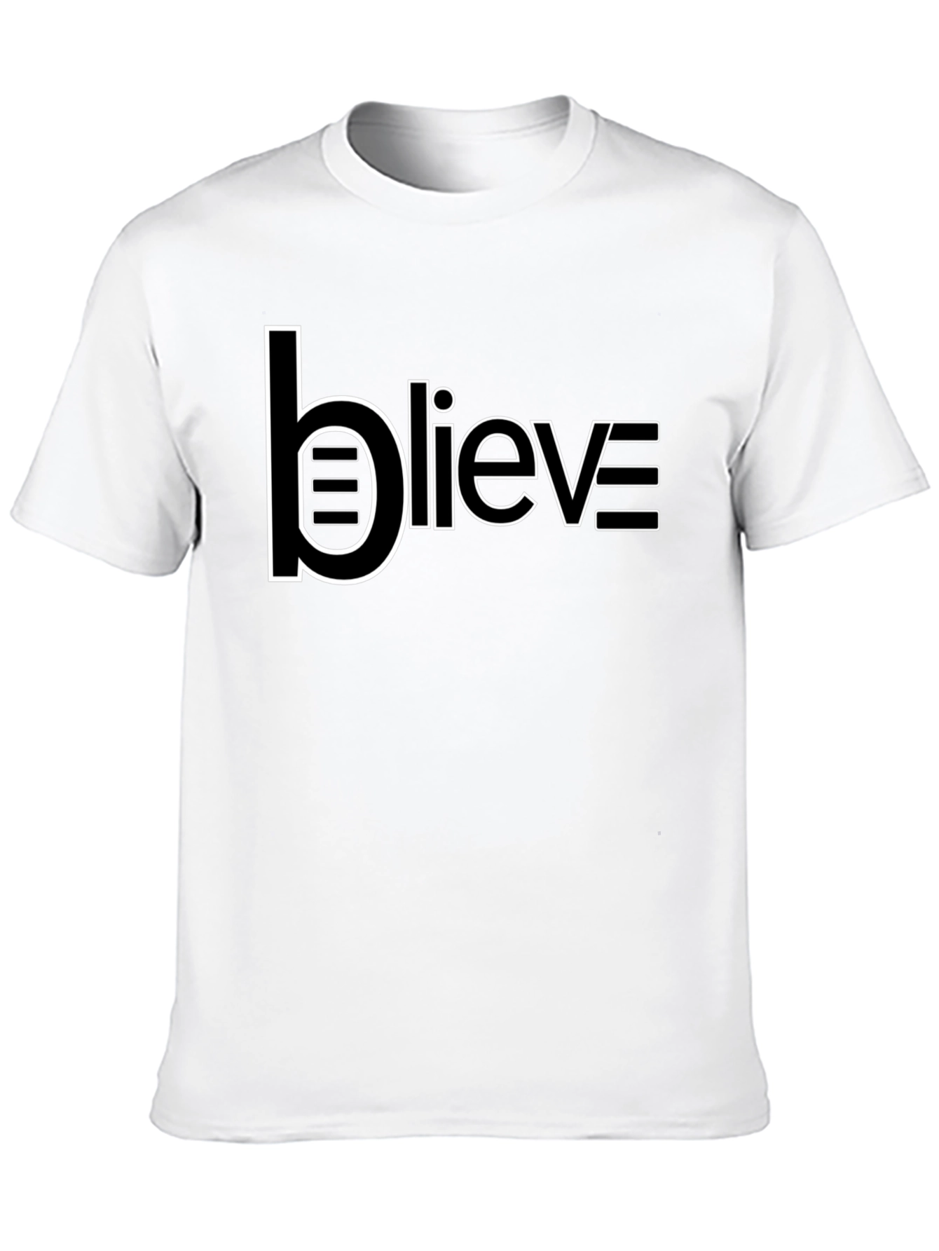 Believe Graphic Black T-Shirt