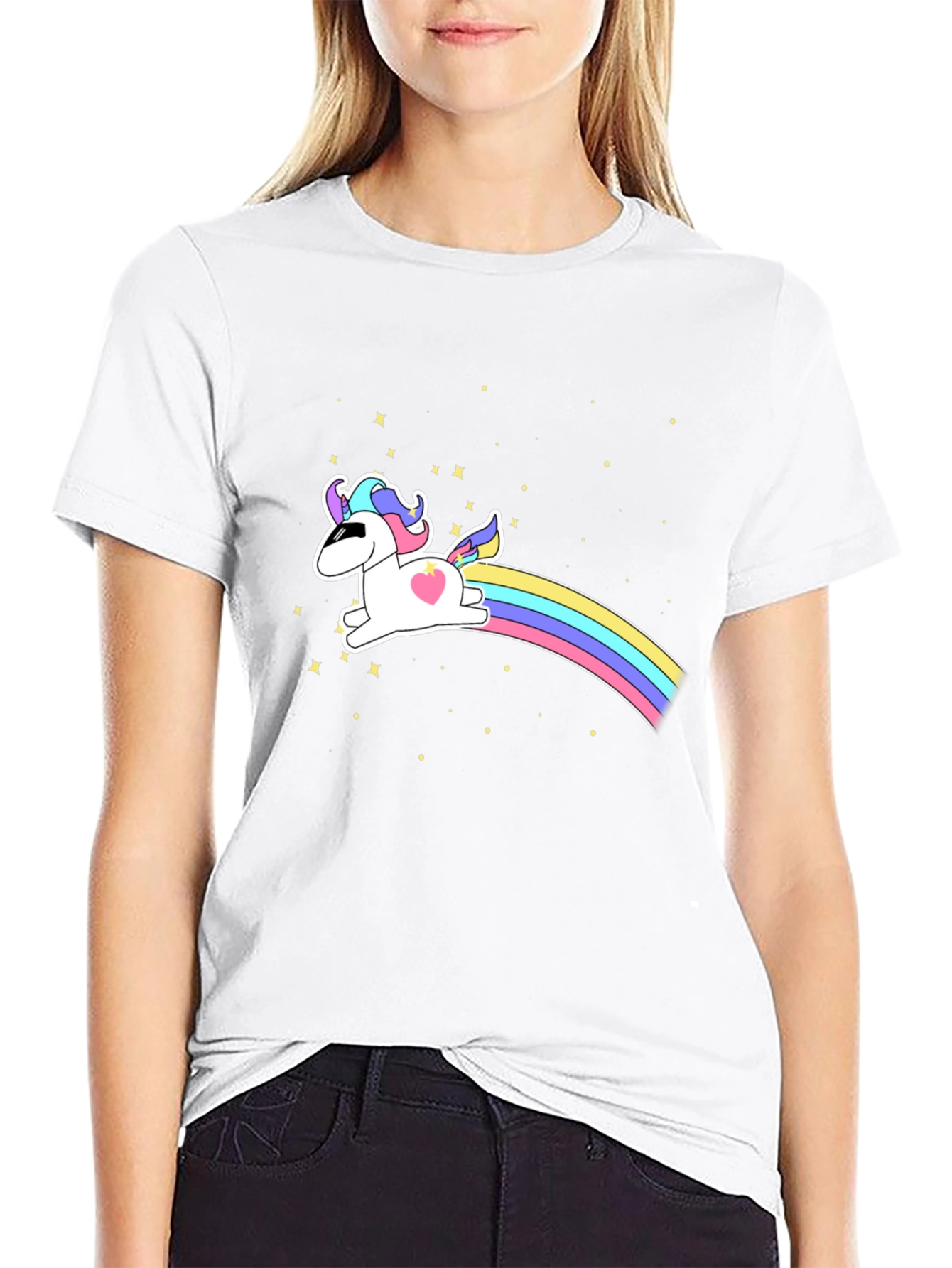 Rainbow Unicorn Graphic Tee