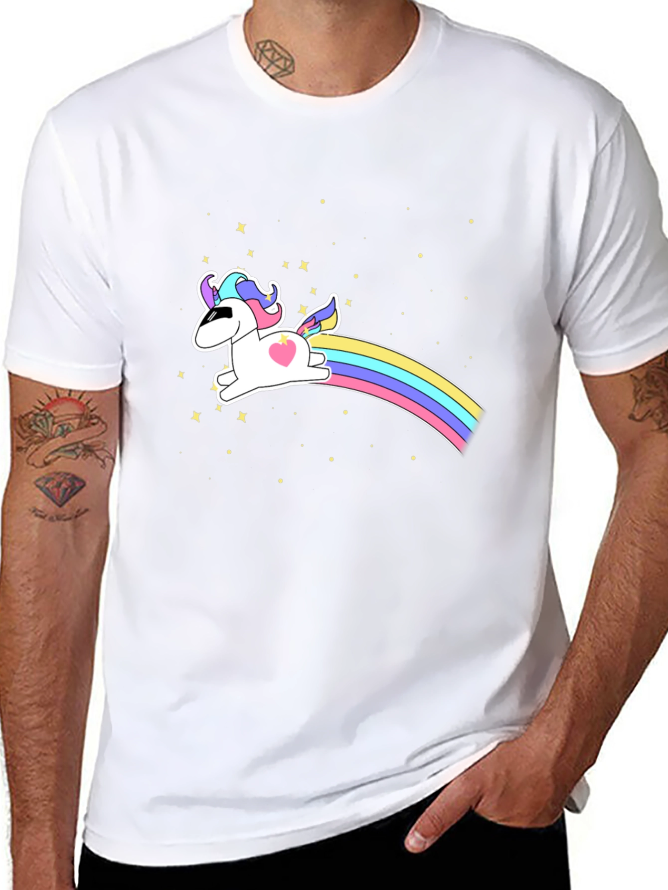 Rainbow Unicorn Graphic Tee