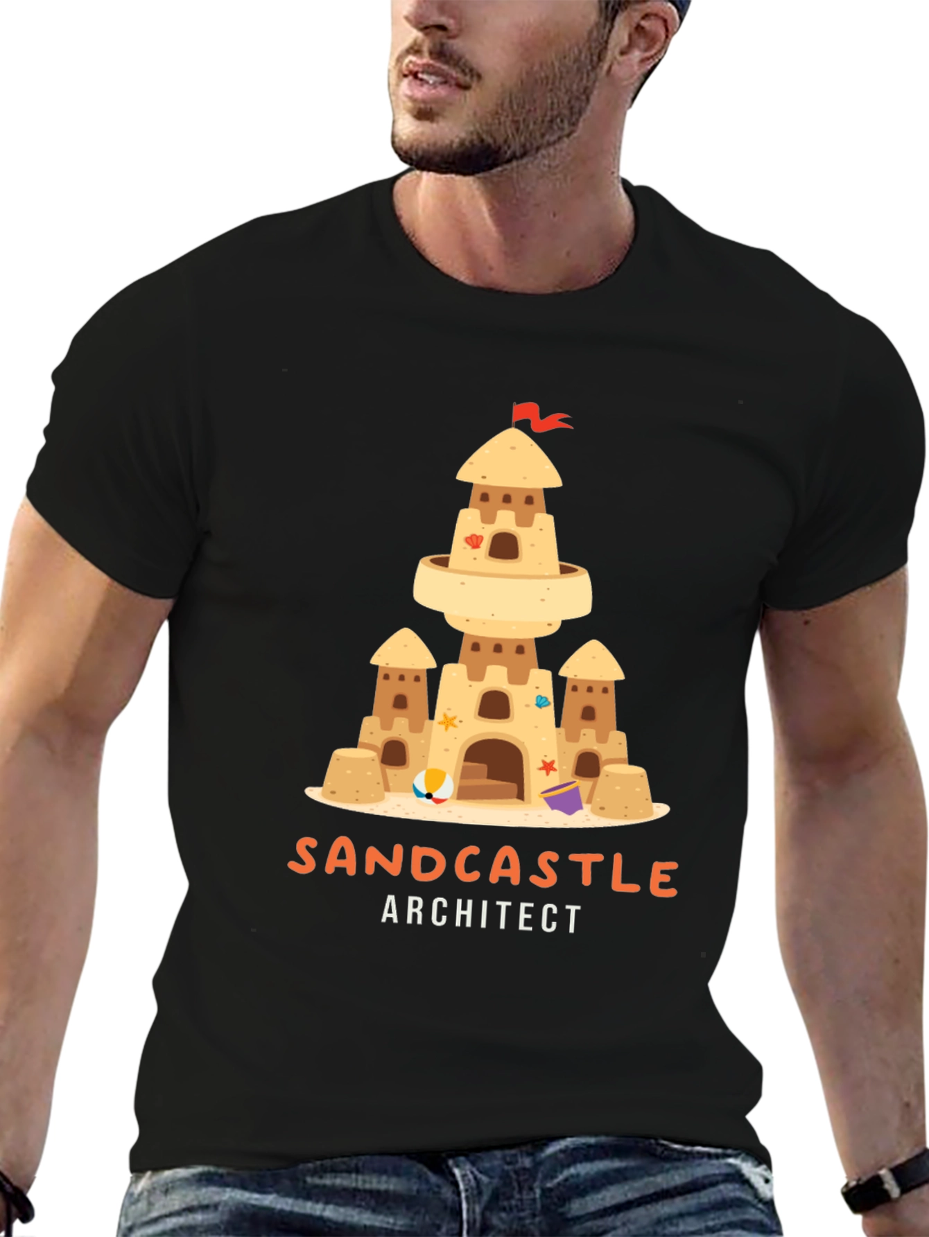 Sandcastle Architect Graphic T-Shirt