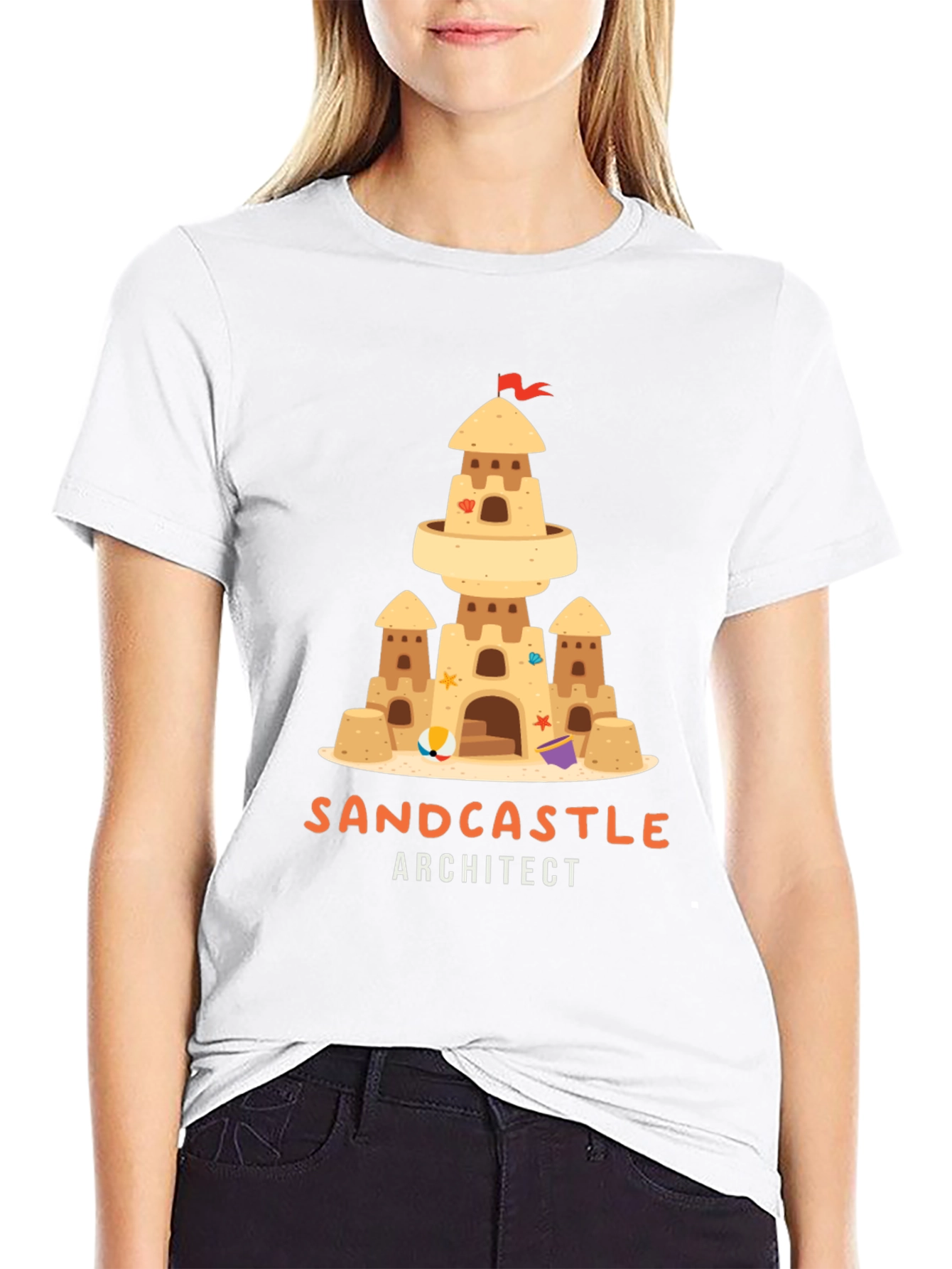 Sandcastle Architect Graphic T-Shirt