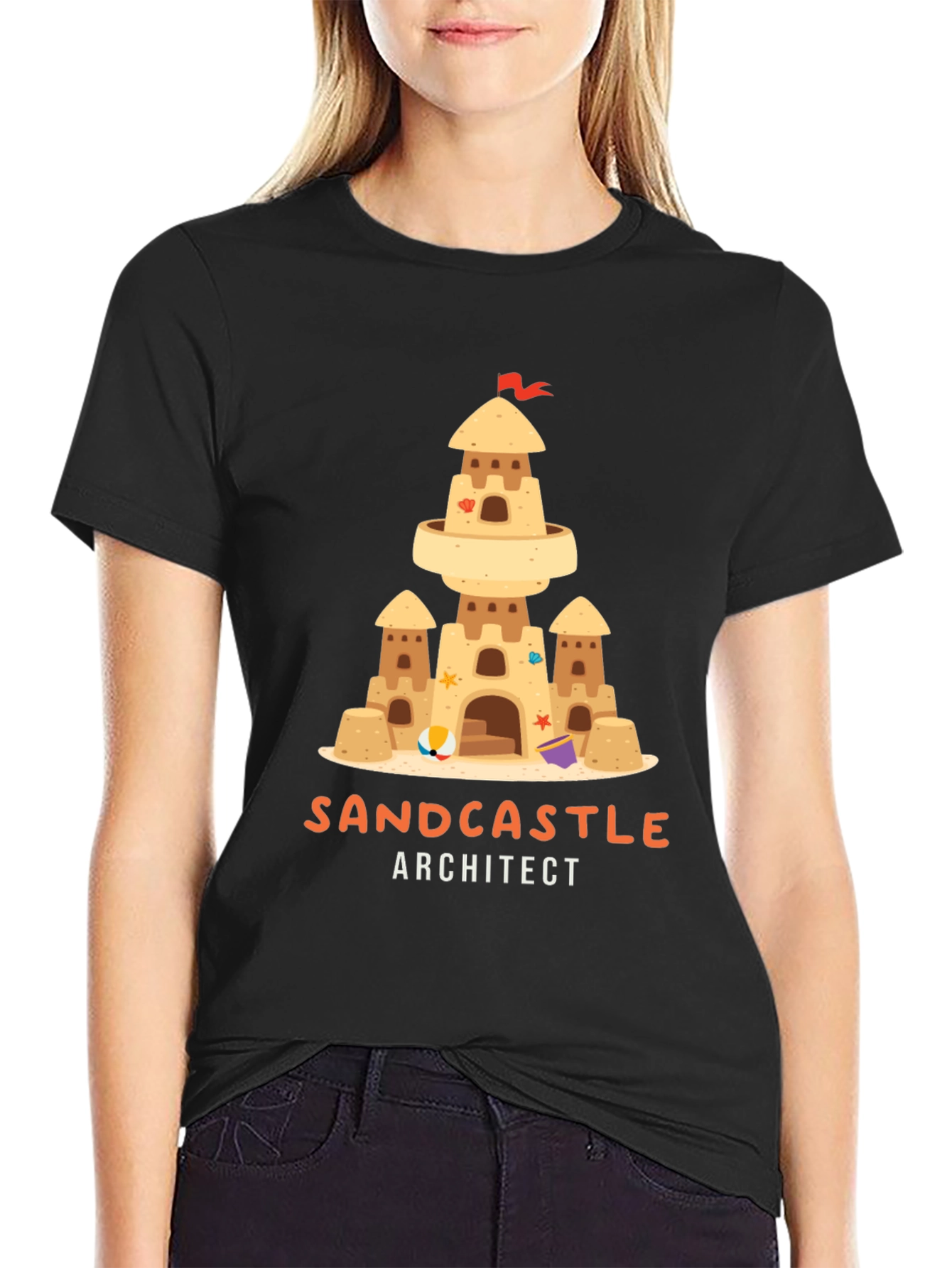 Sandcastle Architect Graphic T-Shirt