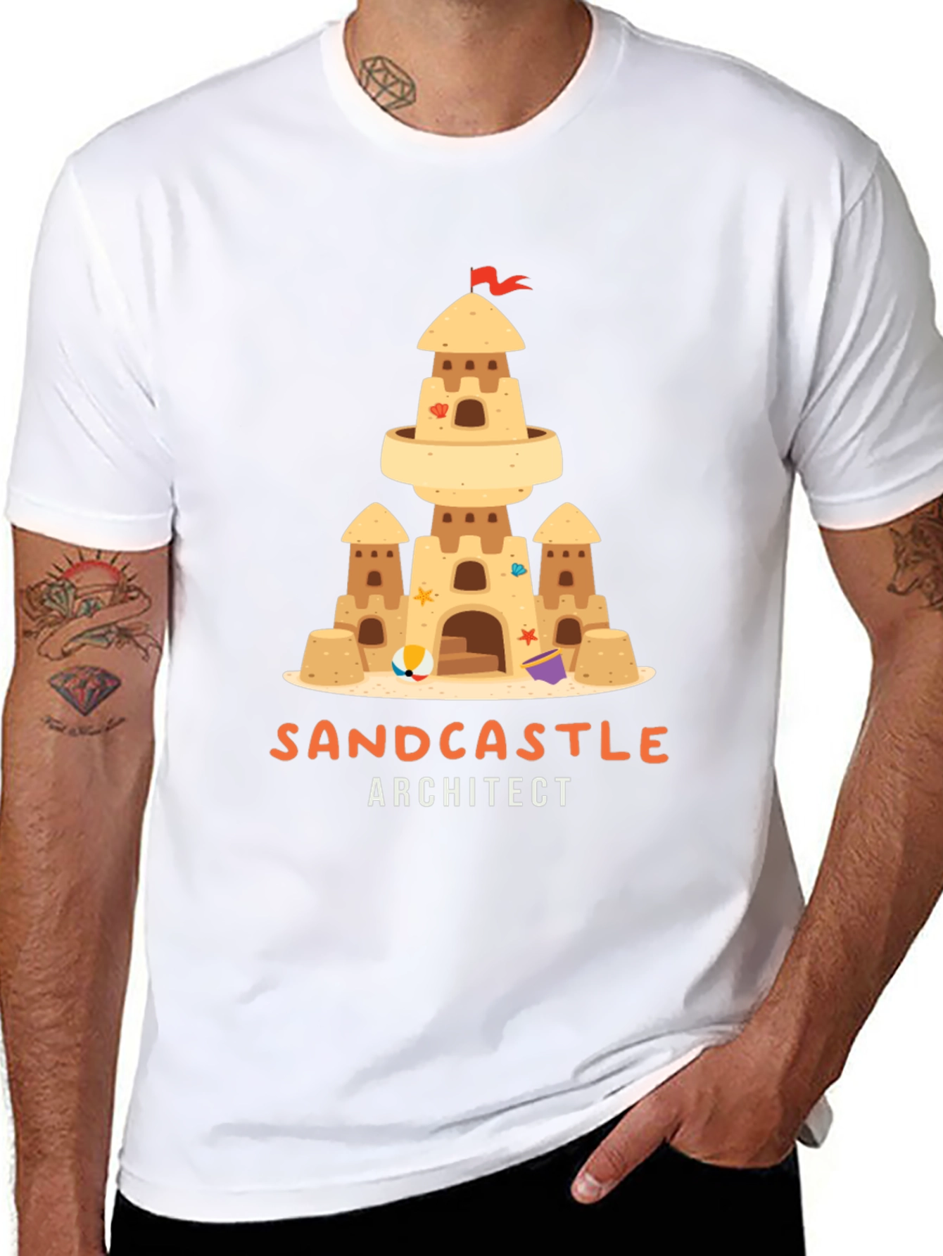 Sandcastle Architect Graphic T-Shirt