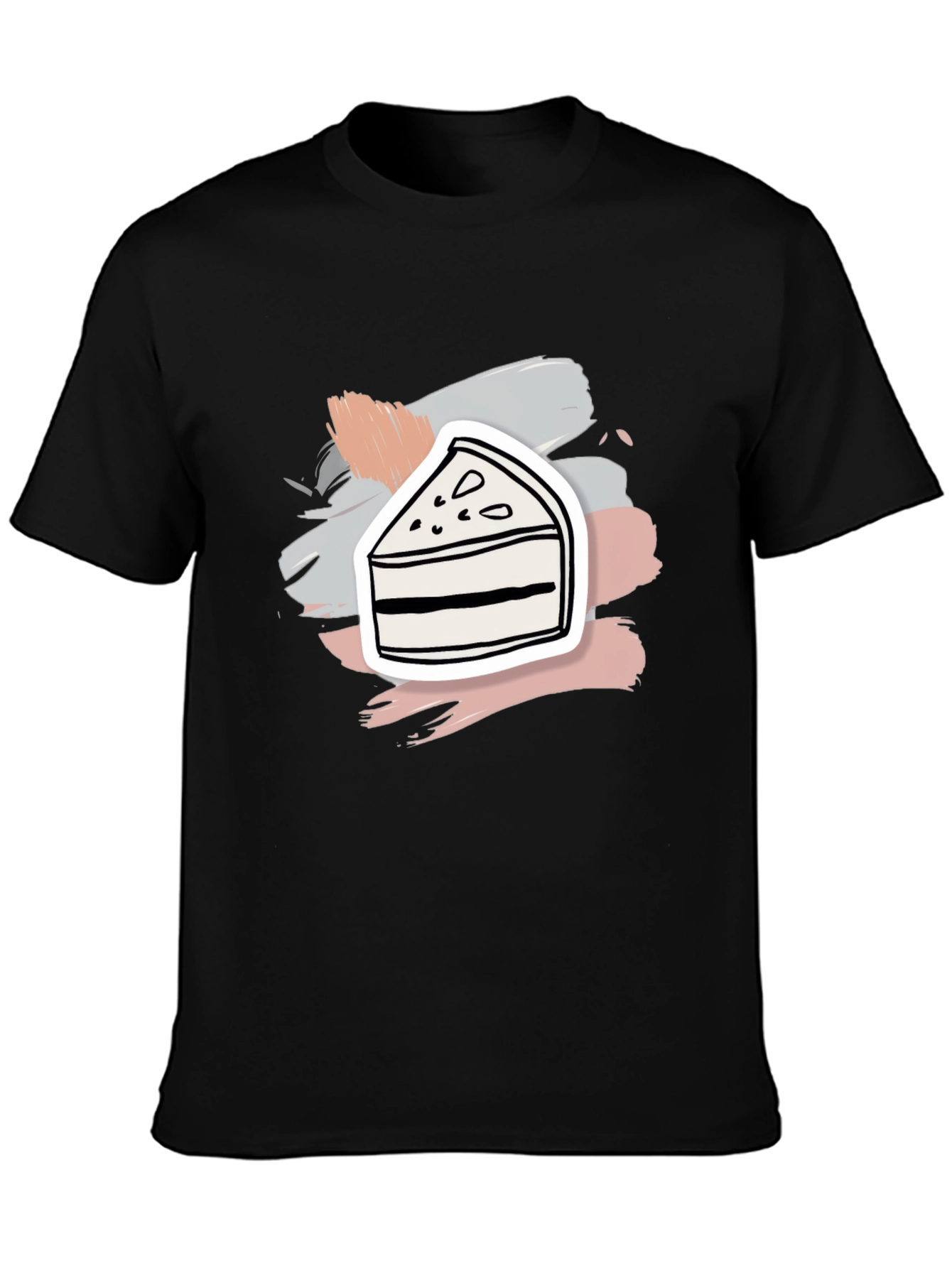 Dessert Lover Tee: Cake Slice Graphic T-Shirt