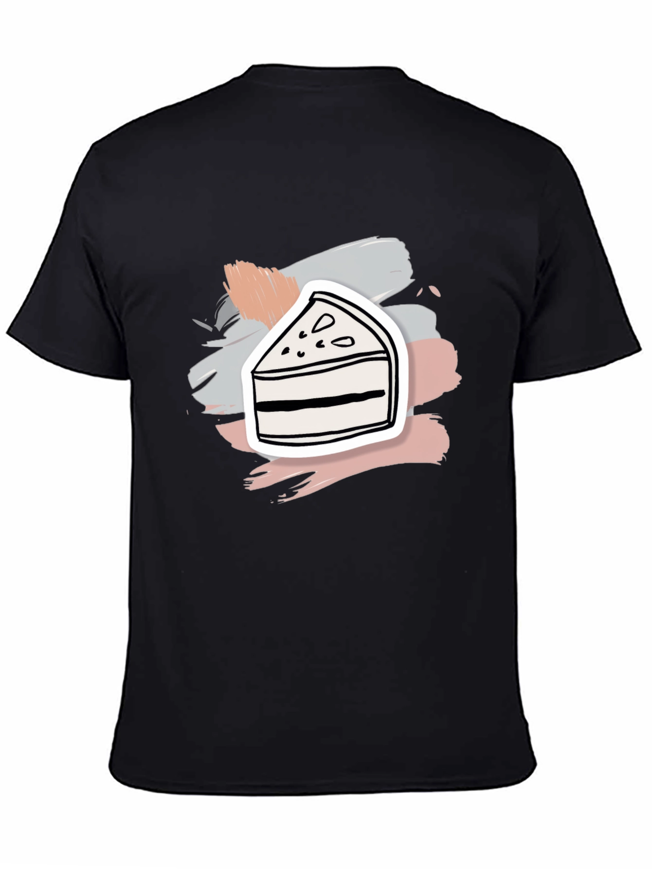 Dessert Lover Tee: Cake Slice Graphic T-Shirt