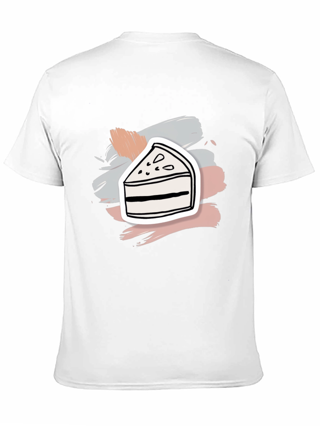 Dessert Lover Tee: Cake Slice Graphic T-Shirt