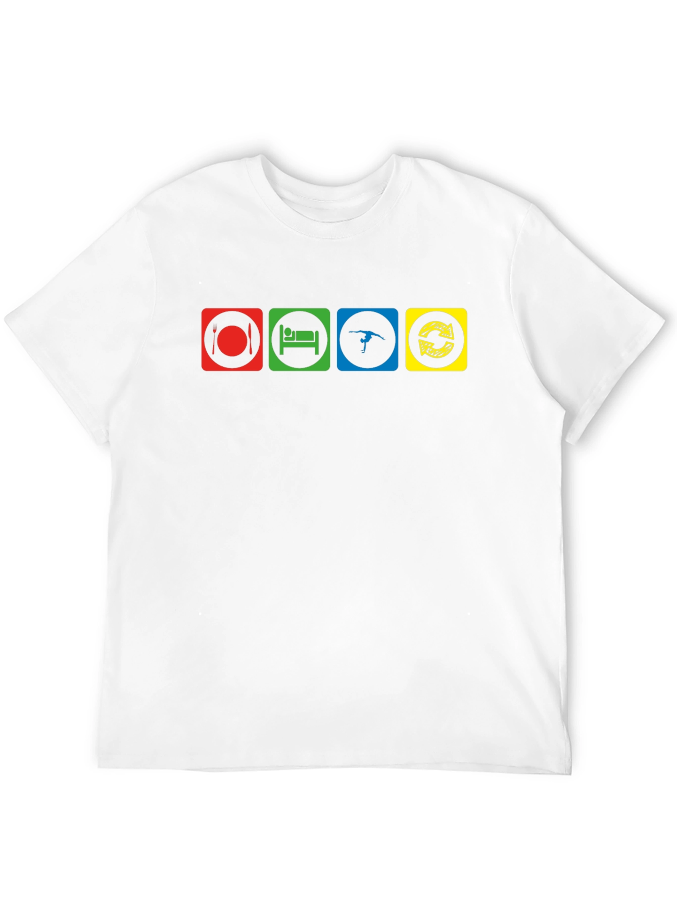 Eat Sleep Gymnastics Repeat Black T-Shirt