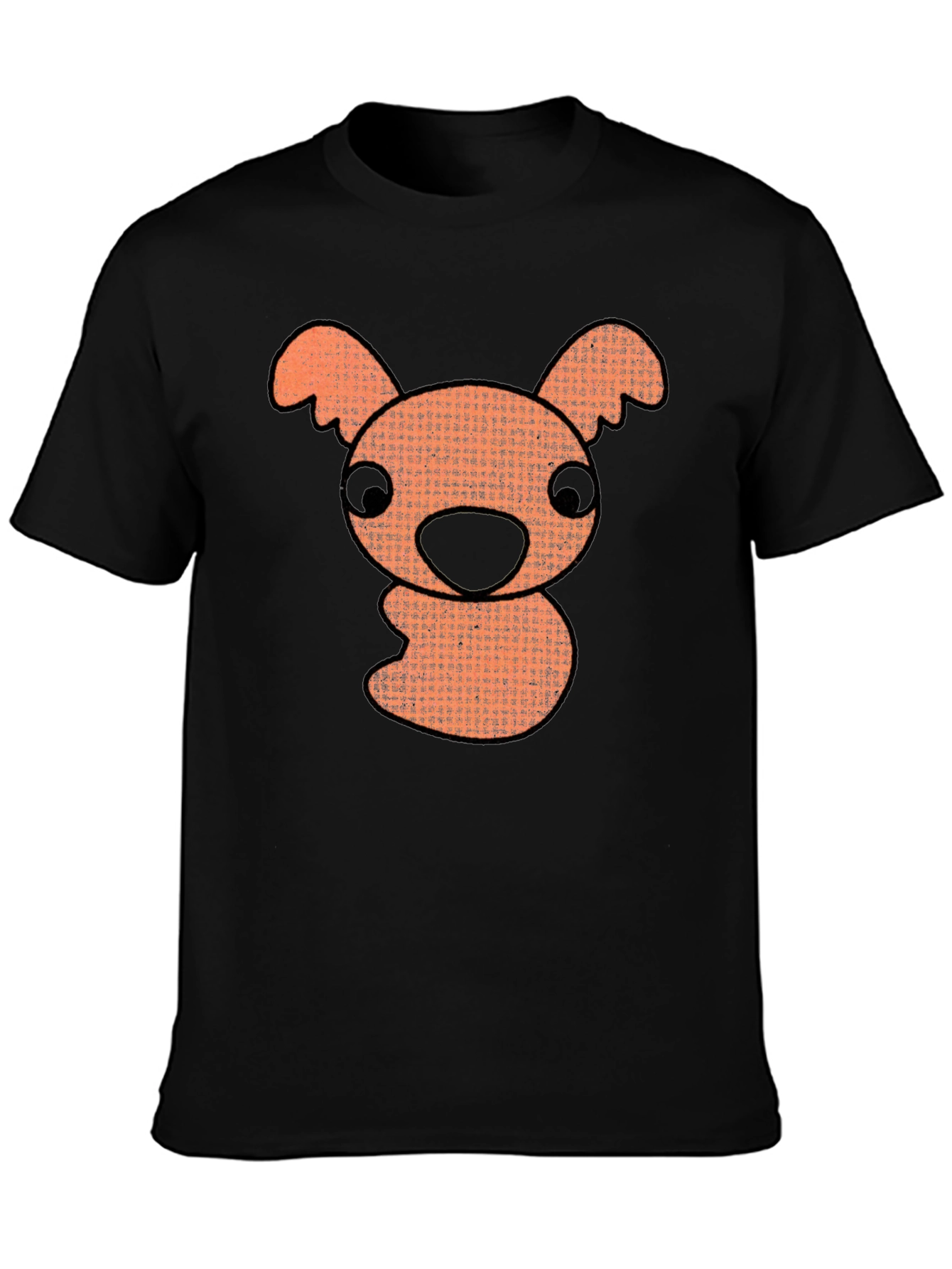 Cartoon Koala Graphic T-Shirt - Black