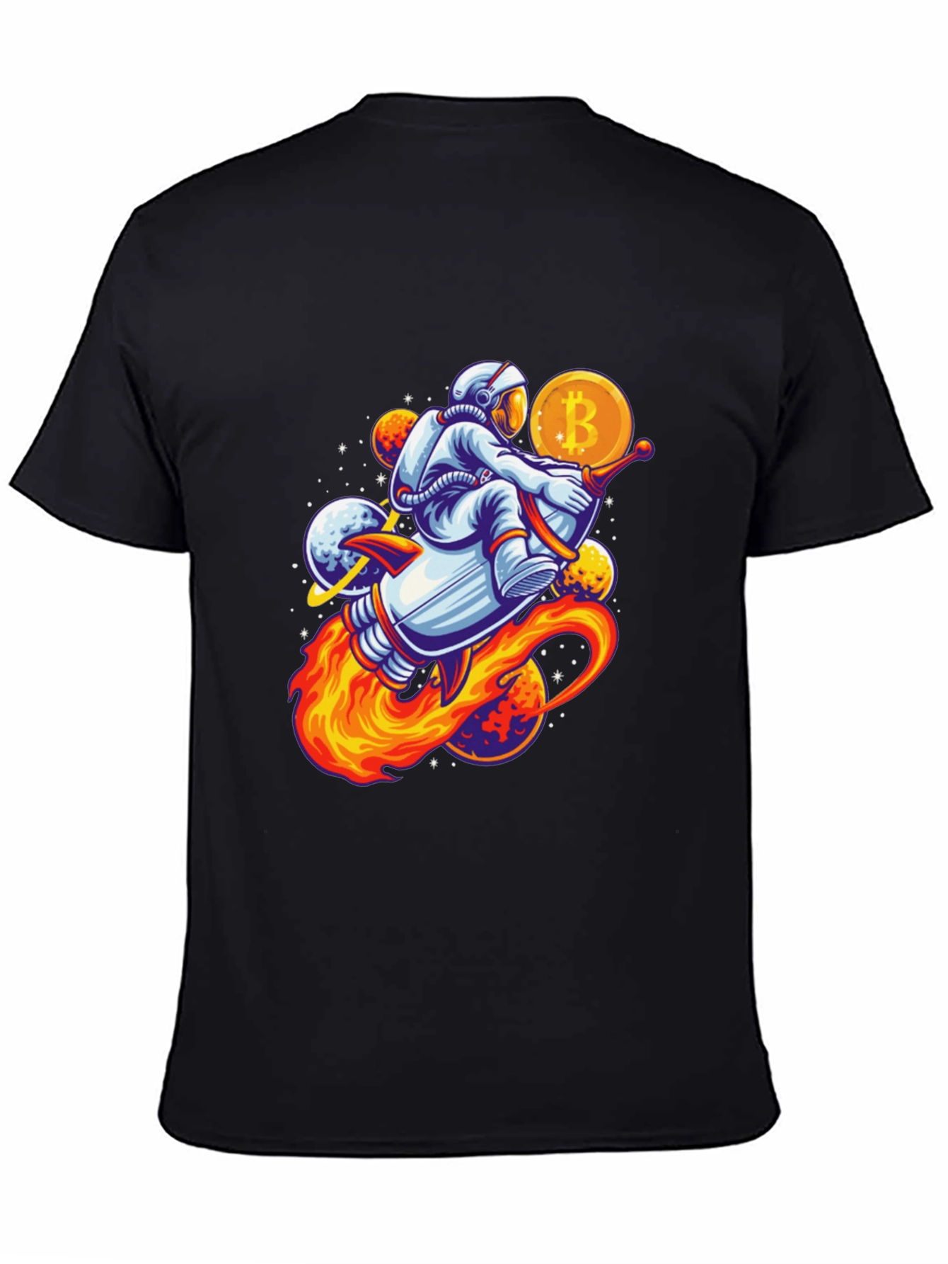 Bitcoin Astronaut Black T-Shirt