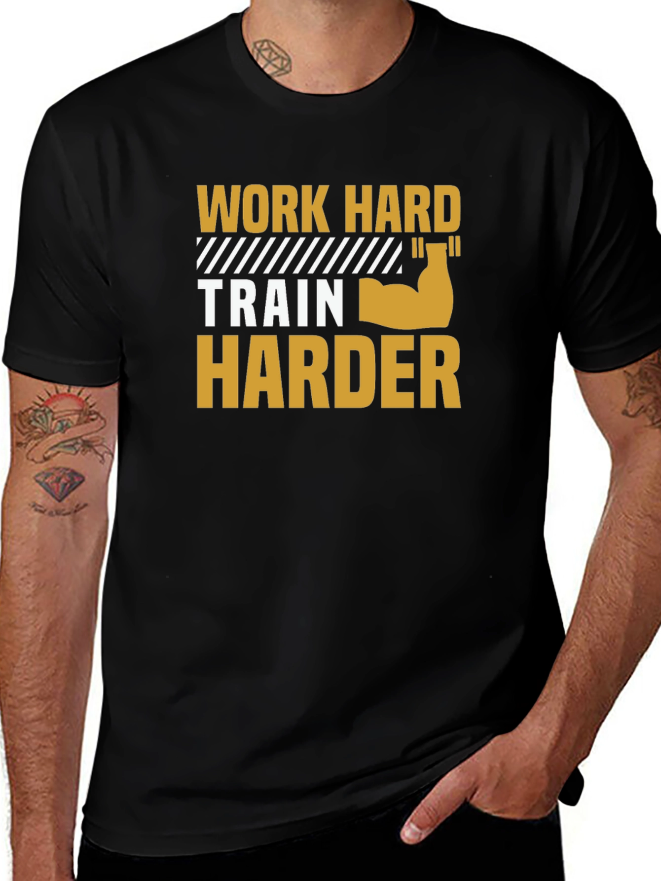 Work Hard Train Harder Graphic Tee
