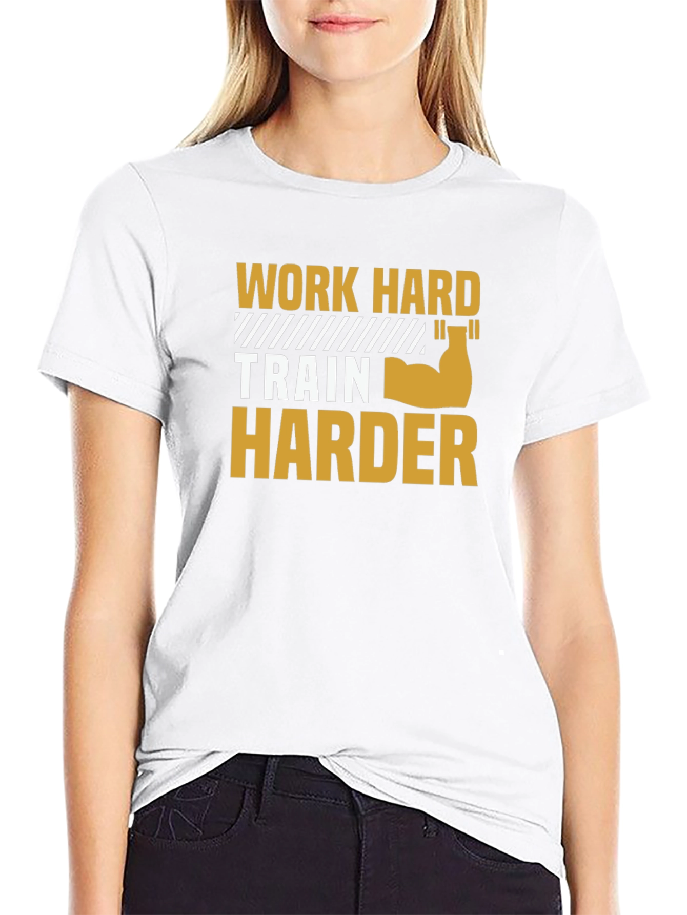 Work Hard Train Harder Graphic Tee