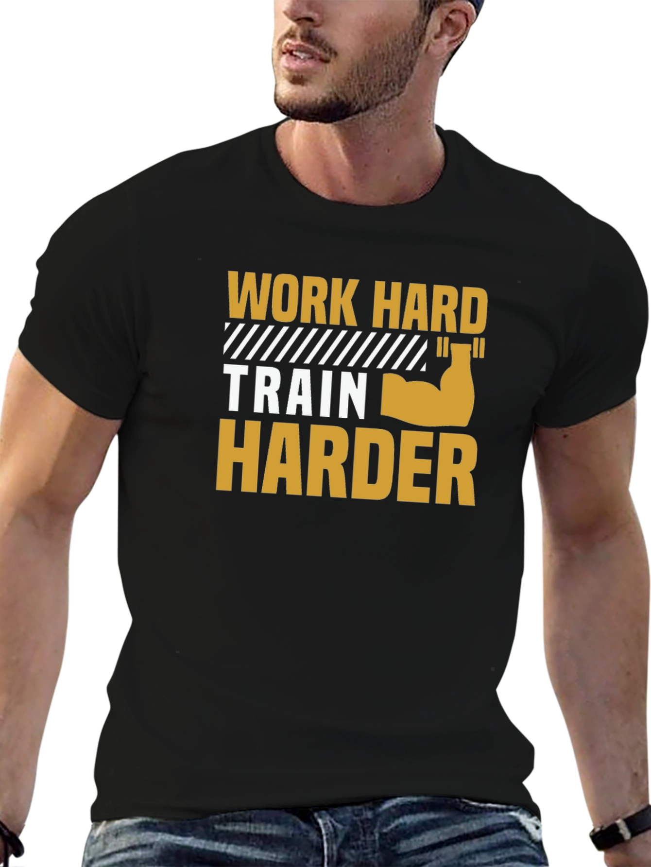 Work Hard Train Harder Graphic Tee