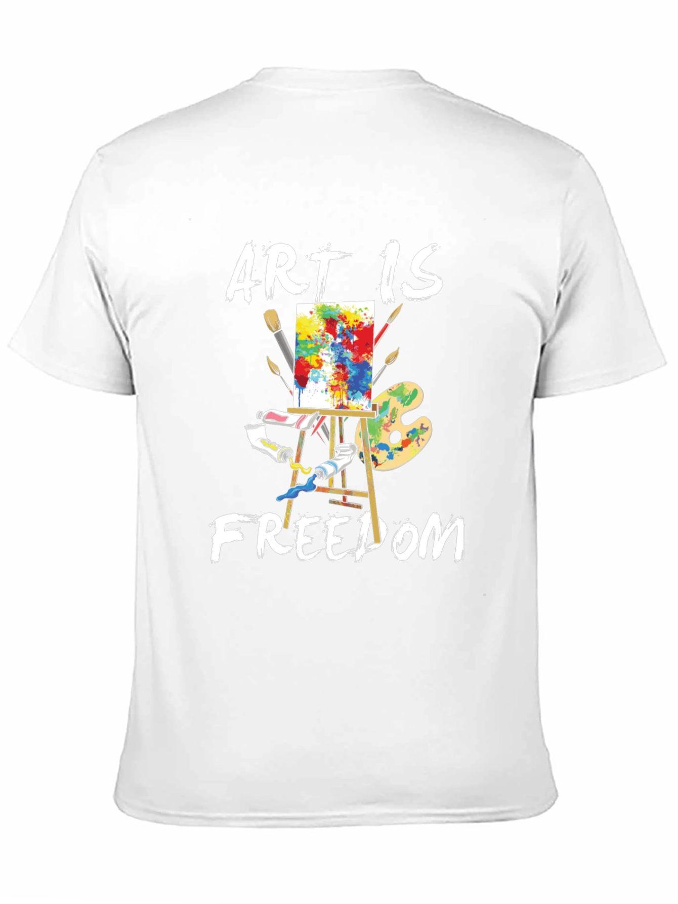 Art is Freedom T-Shirt - Artist Palette Design