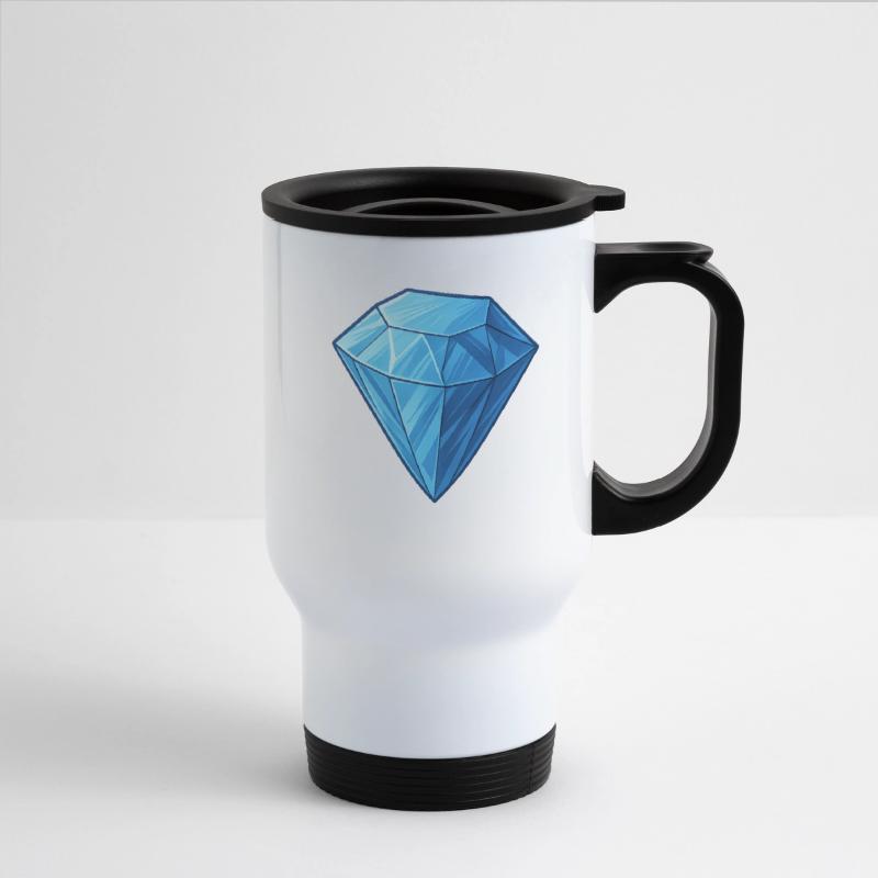 Elegant Blue Diamond Illustration