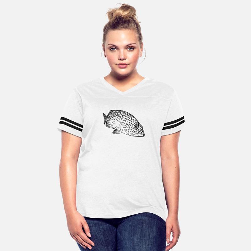 Elegant Vintage Spotted Grouper