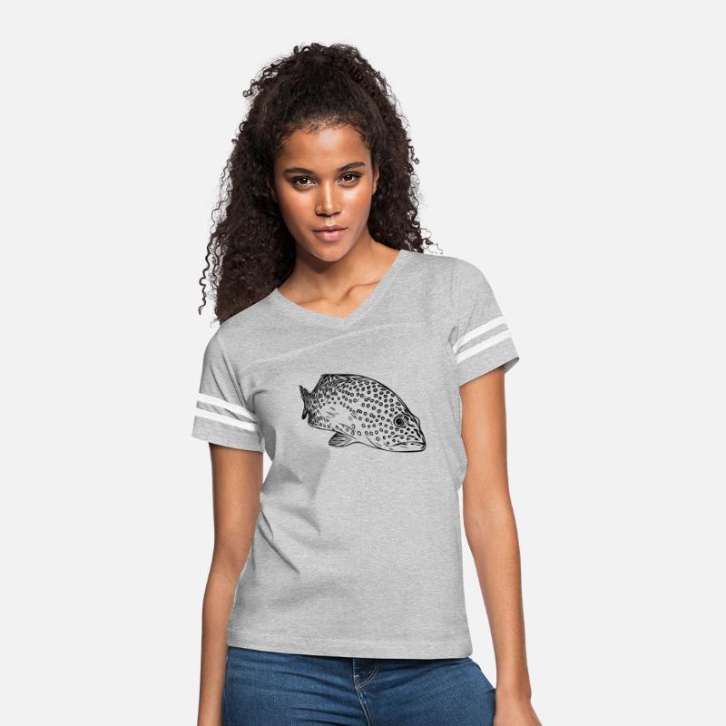 Elegant Vintage Spotted Grouper