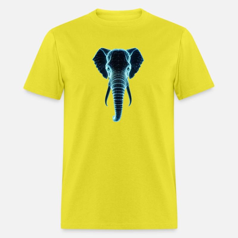 Elephant with blue leon design