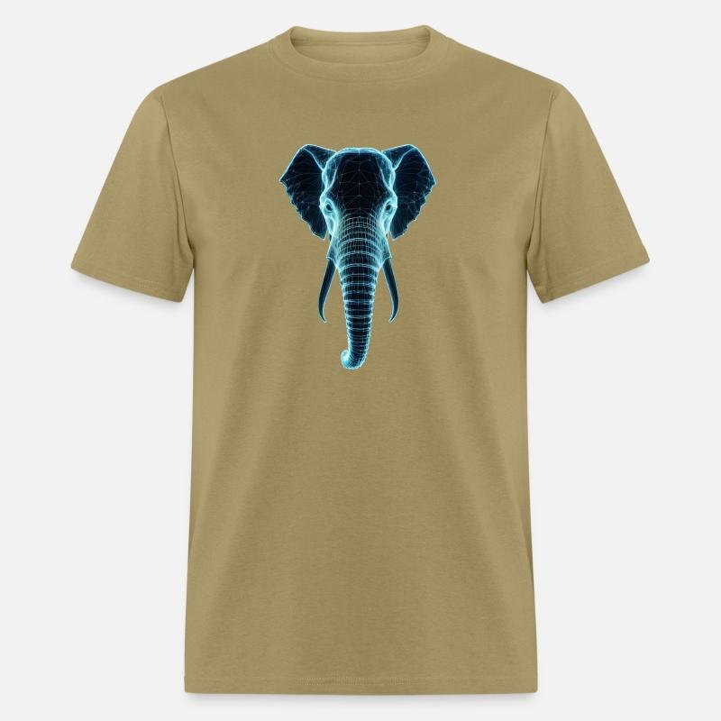 Elephant with blue leon design