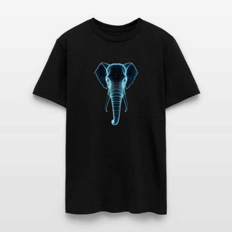 Elephant with blue leon design