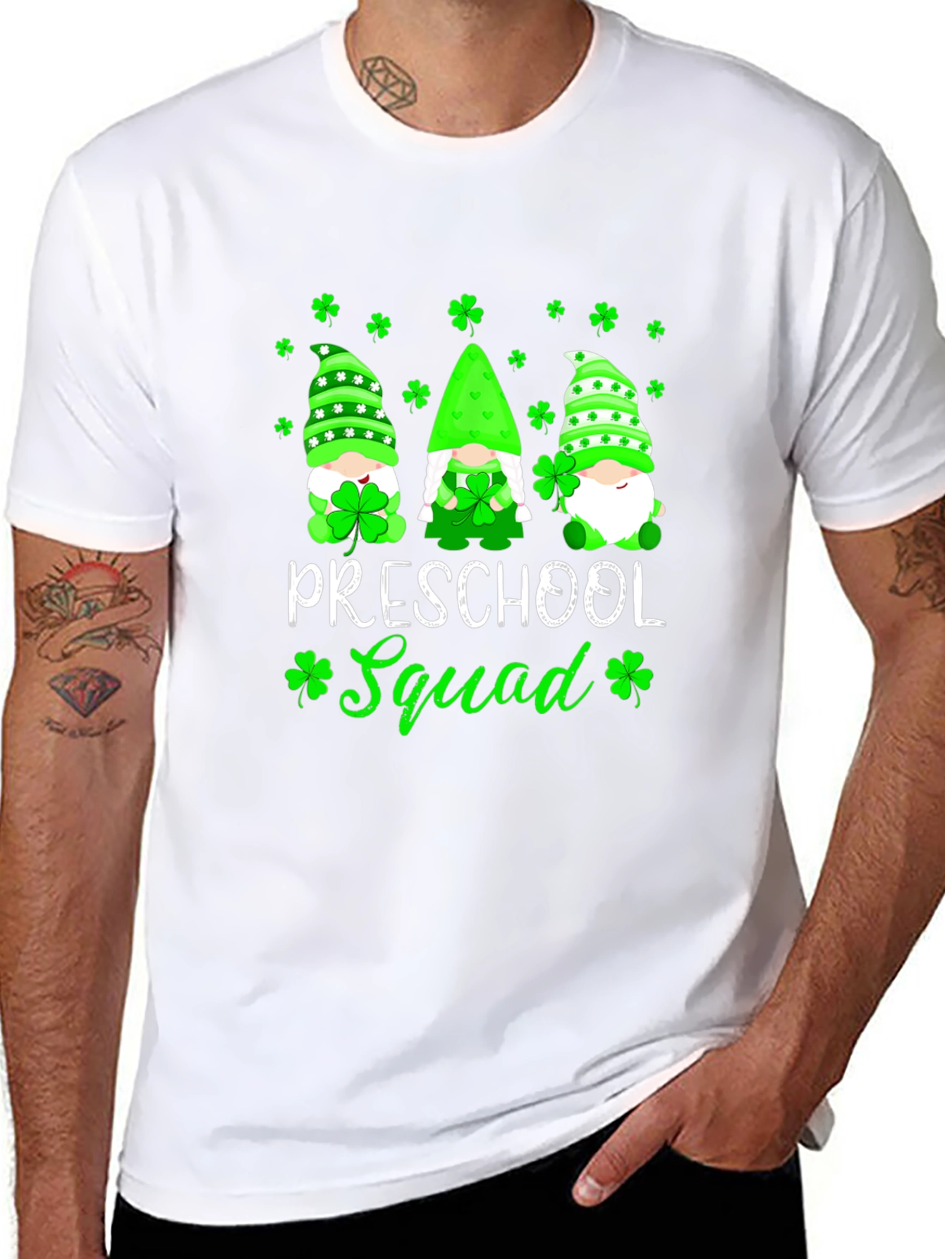 Preschool Squad St. Patricks Day Gnome T-Shirt