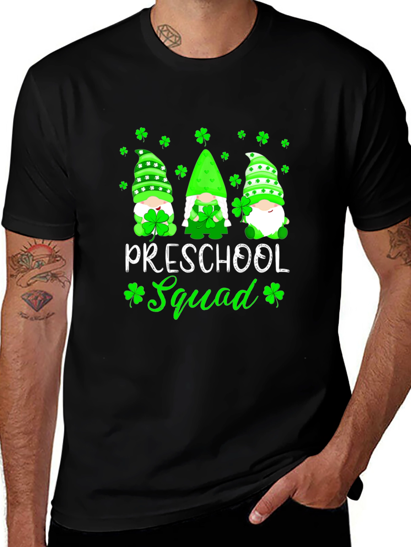 Preschool Squad St. Patricks Day Gnome T-Shirt
