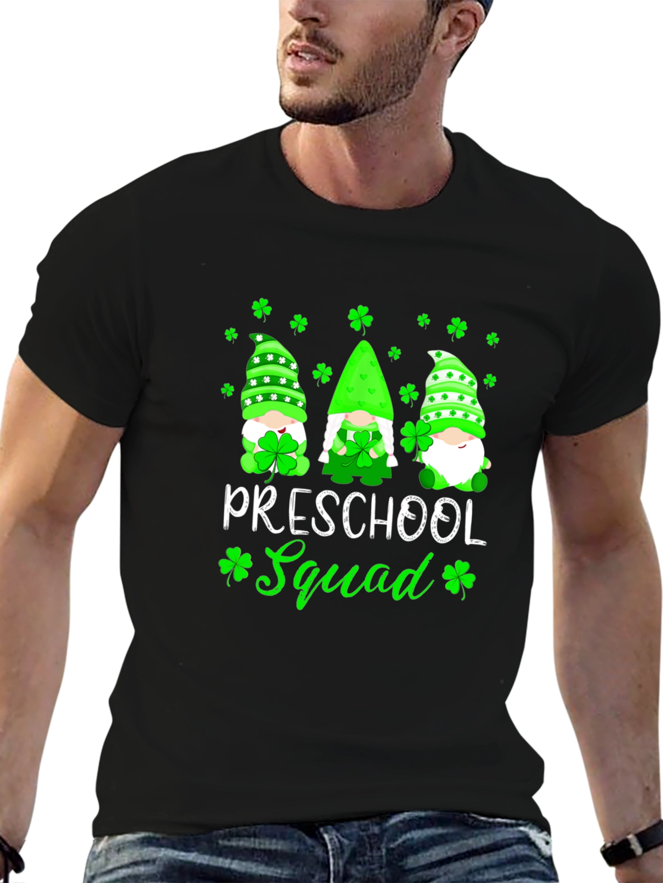 Preschool Squad St. Patricks Day Gnome T-Shirt