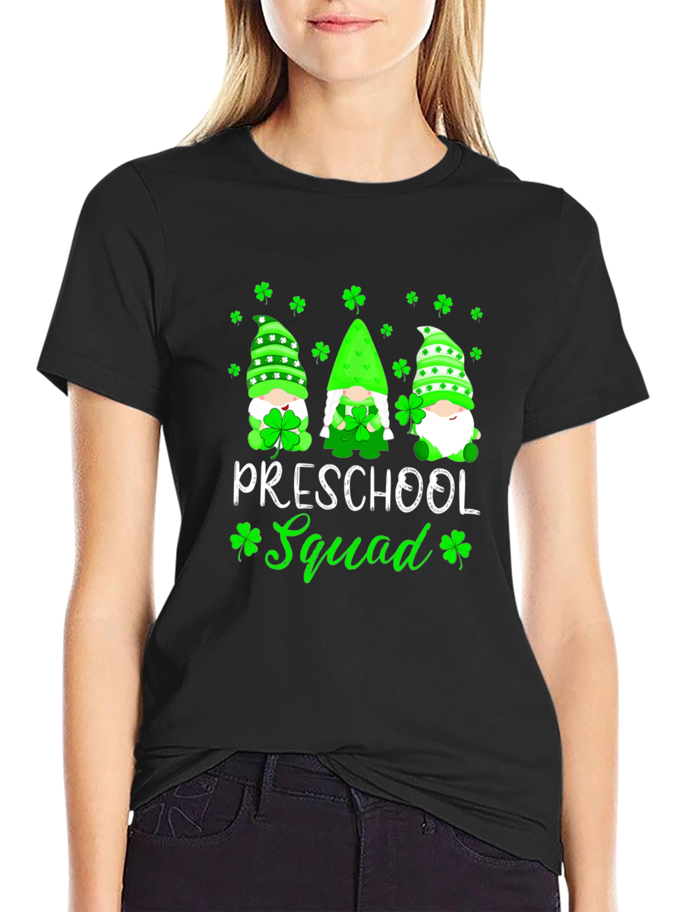 Preschool Squad St. Patricks Day Gnome T-Shirt