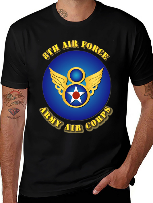 8th Air Force Army Air Corps Graphic T-Shirt