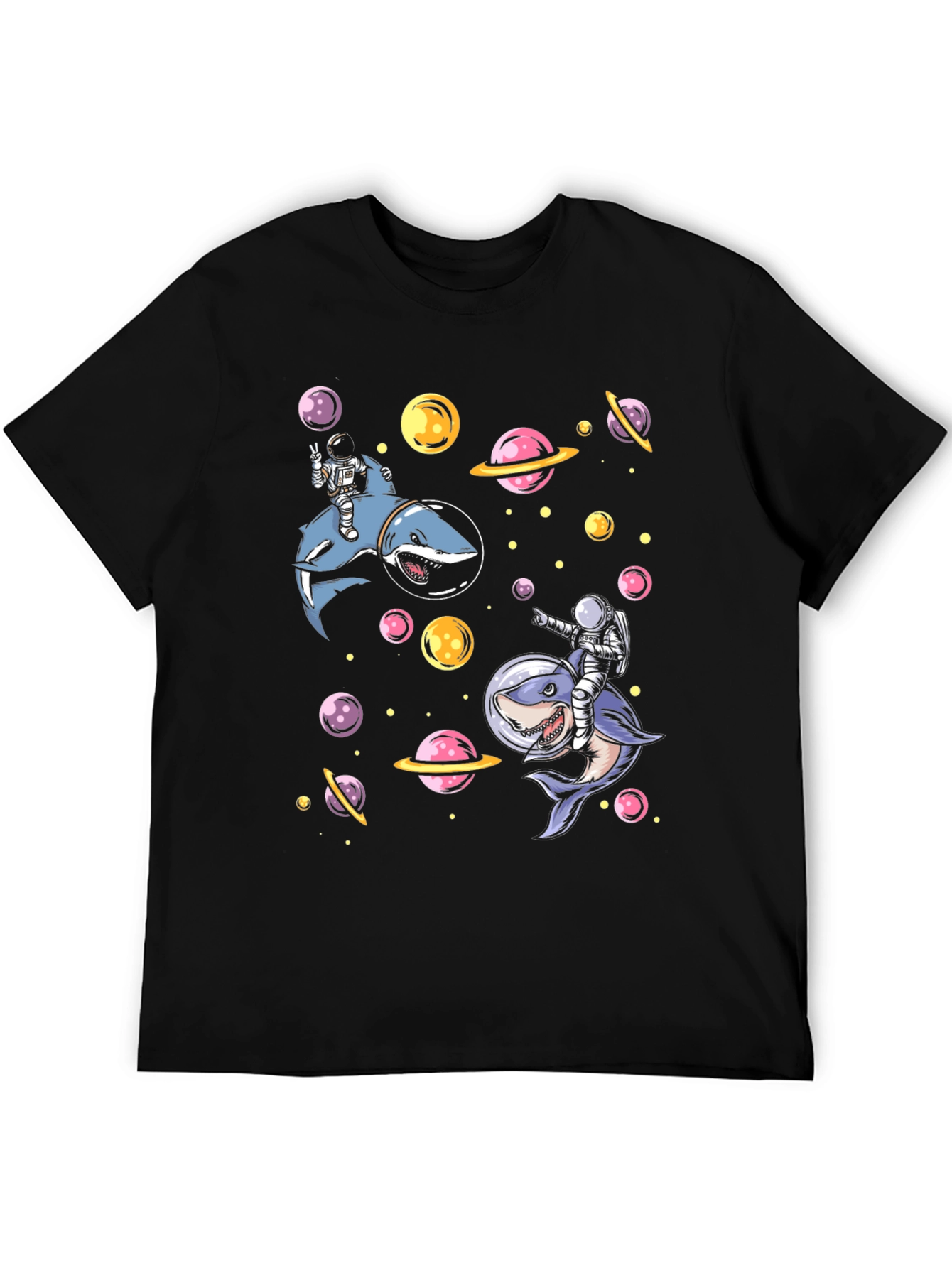 Astronaut Shark Space T-Shirt